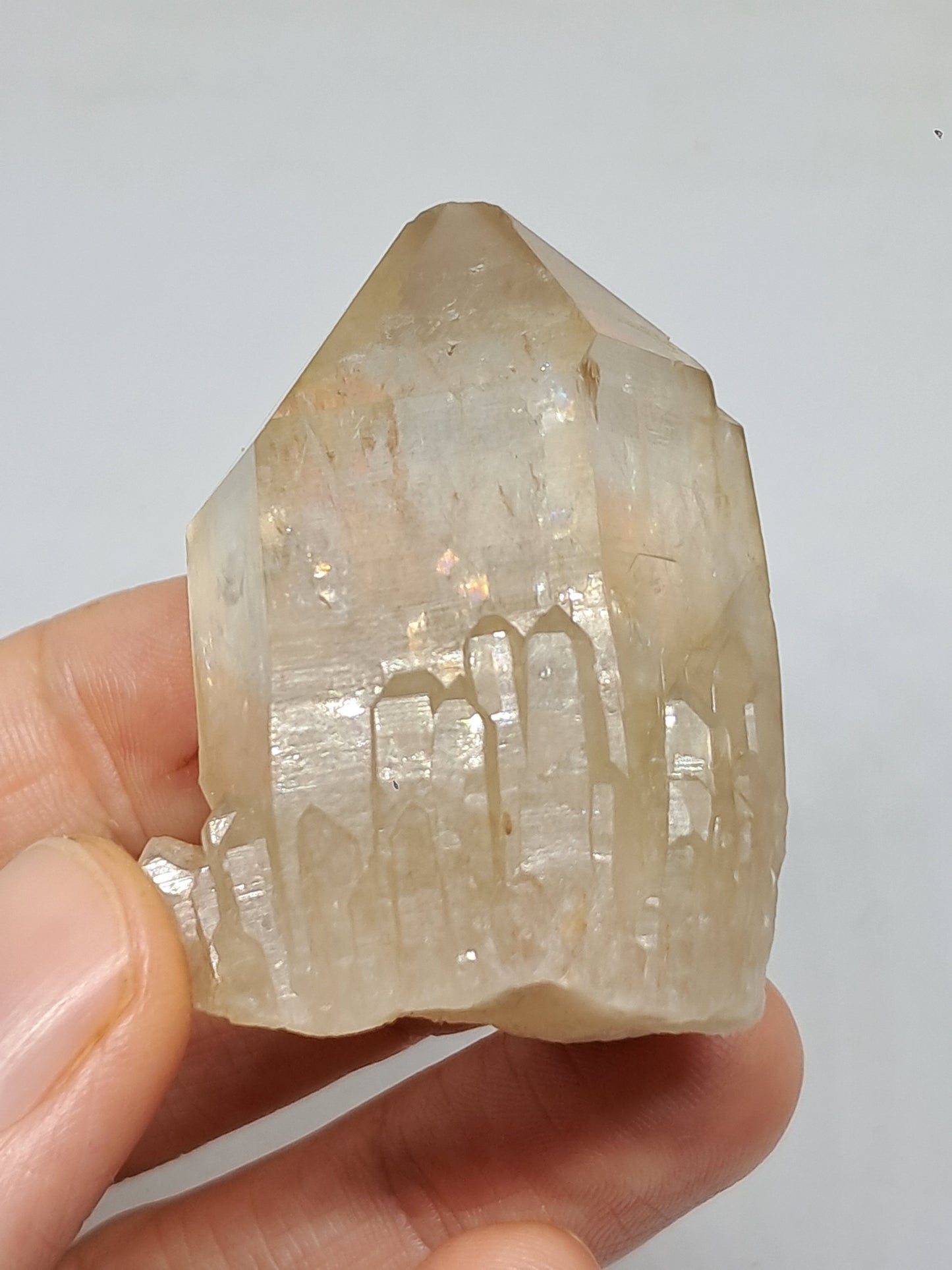 Natural Citrine "Kundalini" (Democratic Republic of Congo) Crystal Point | Mineral Specimen #CTN22