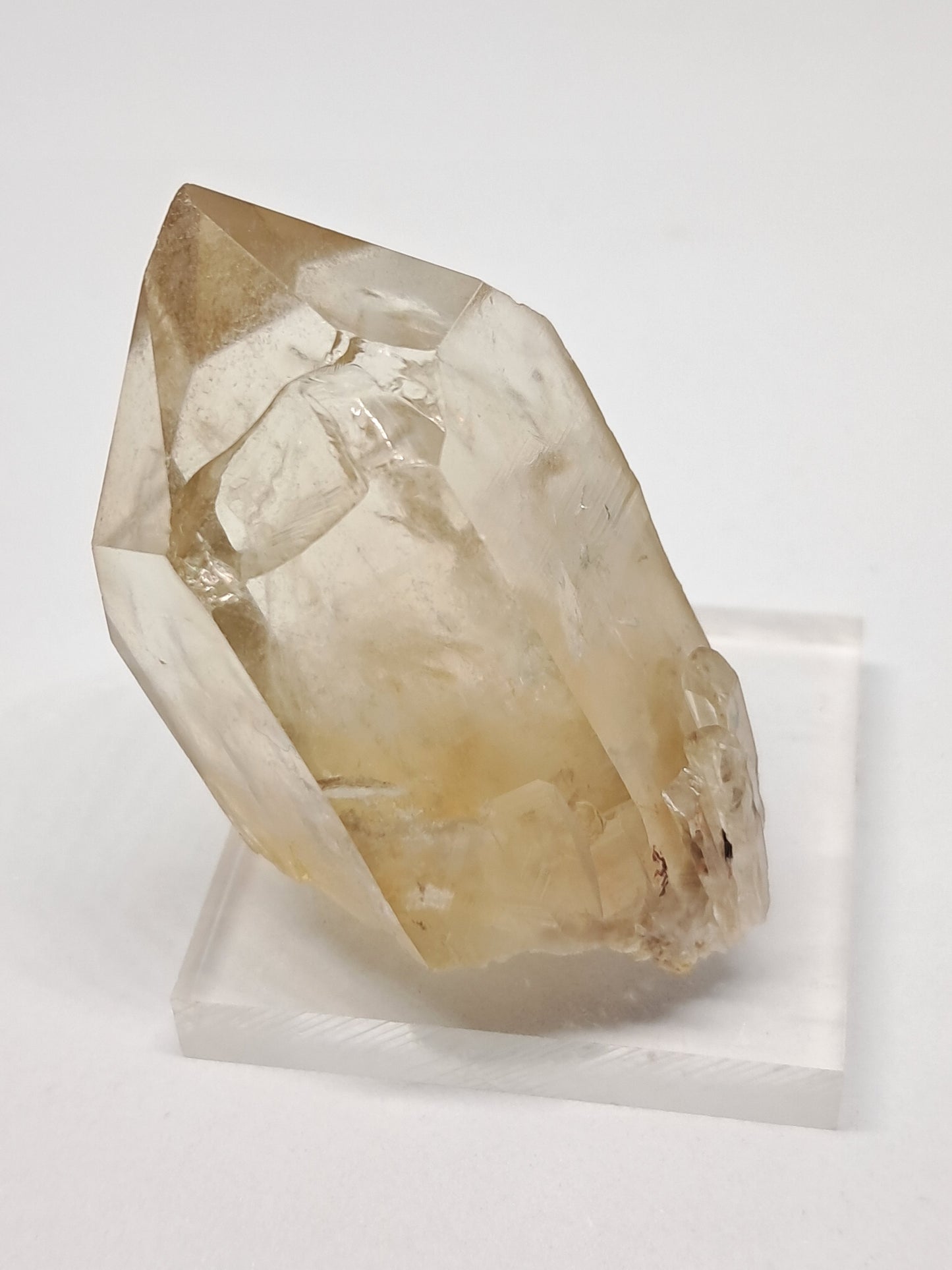 Natural Citrine "Kundalini" with Rainbows (Democratic Republic of Congo) Crystal Point | Mineral Specimen #CTN13