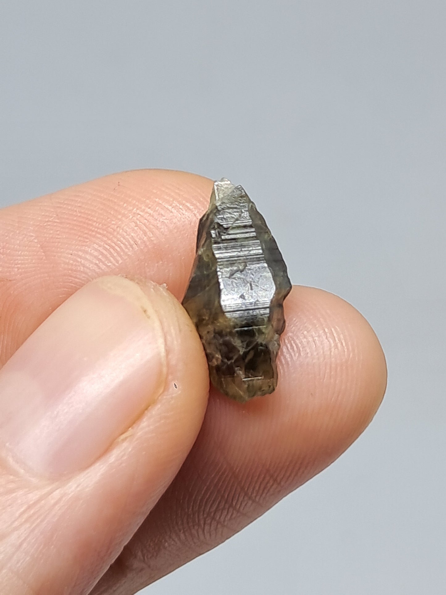 Natural Green Sapphire Crystal (Karur) Rough Stone | Mineral Specimen #SP30