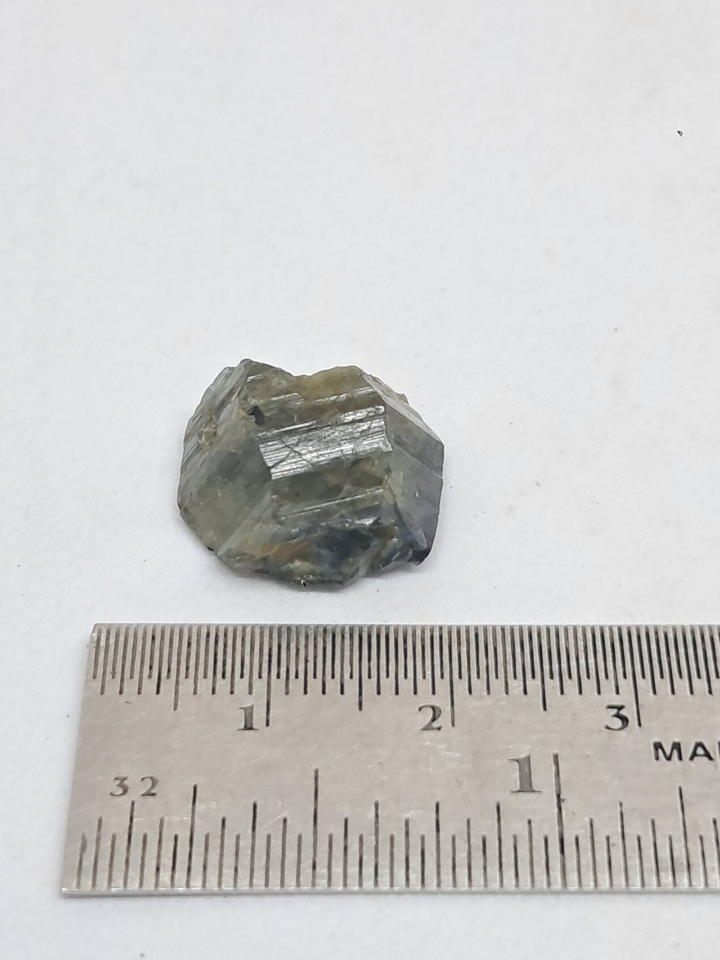 Natural Green Blue Sapphire Crystal (Karur) Rough Stone | Bicolor | Mineral Specimen #SP37