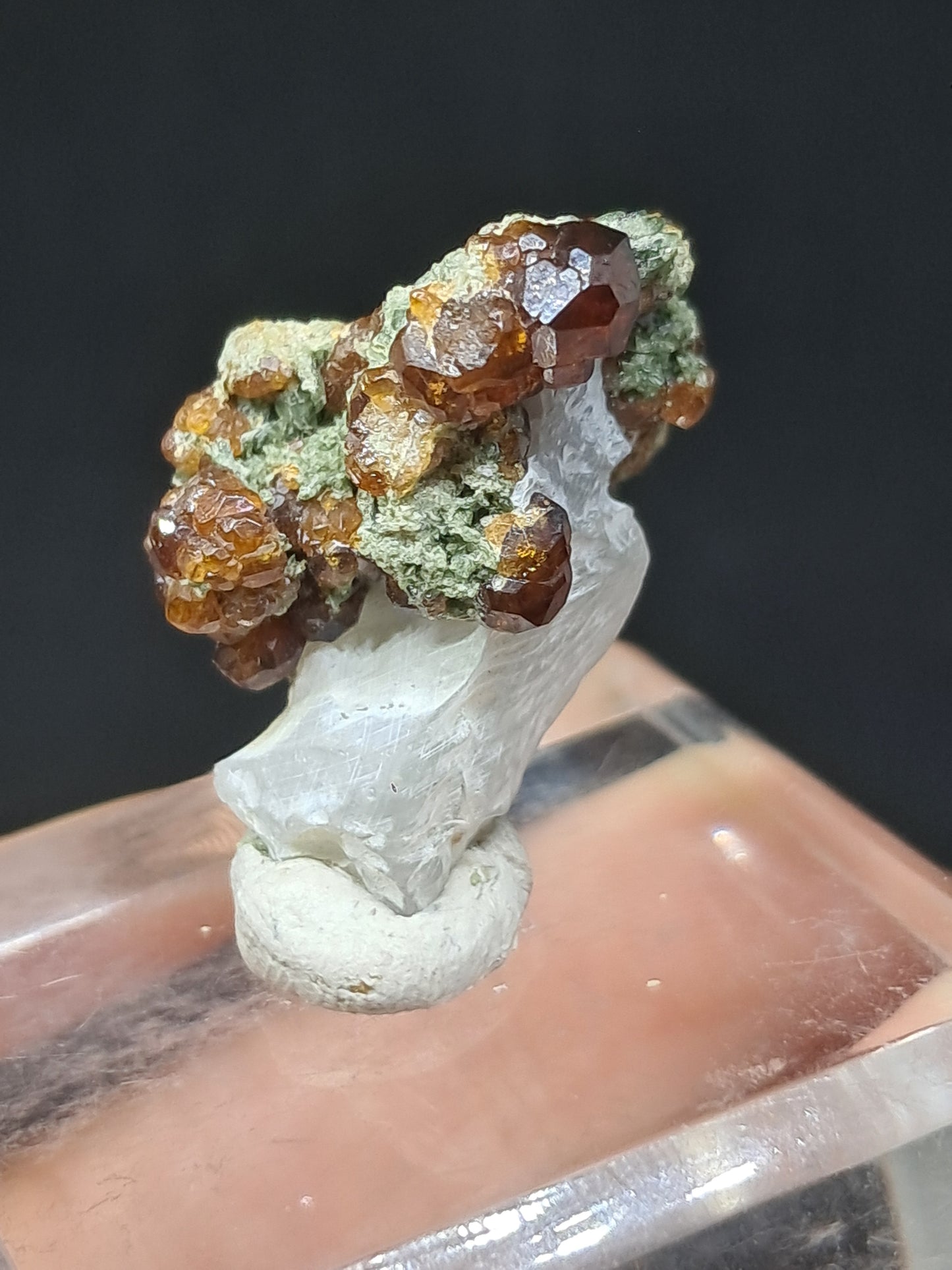 Granate Marrón con Calcita (México) | Cristal en Bruto | Ejemplar Mineral #GR5