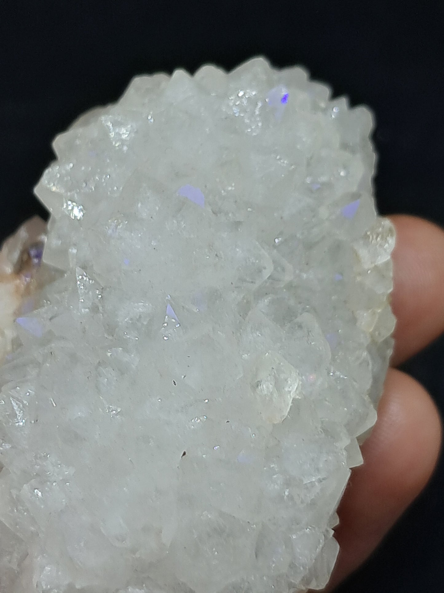 Cuarzo Iris (Aurangabad) | Anandalita | Estalactita | Cristal natural n.° AQ35