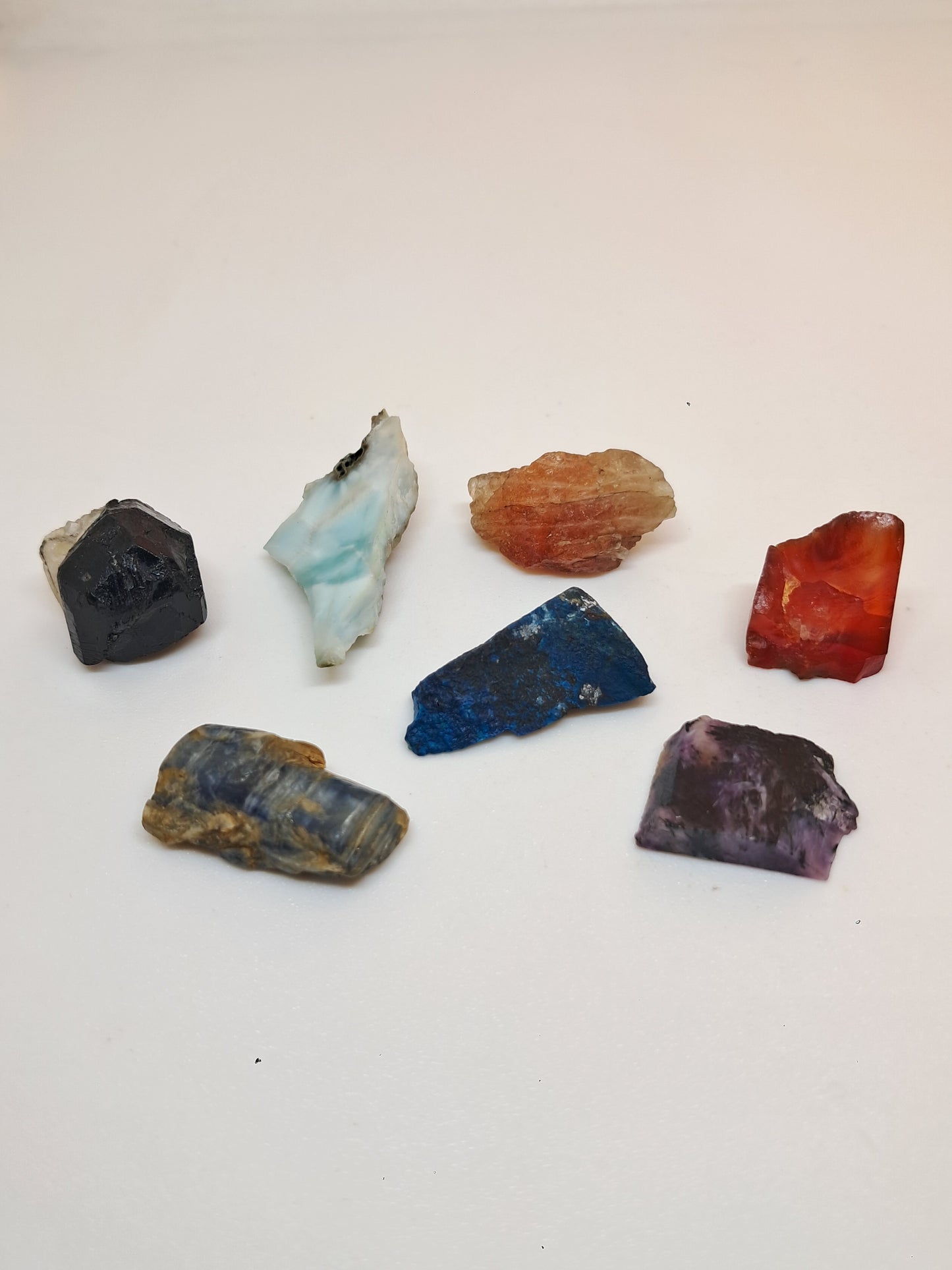 Set of 7 Small Rough Stones | Raw Crystals #RCS22