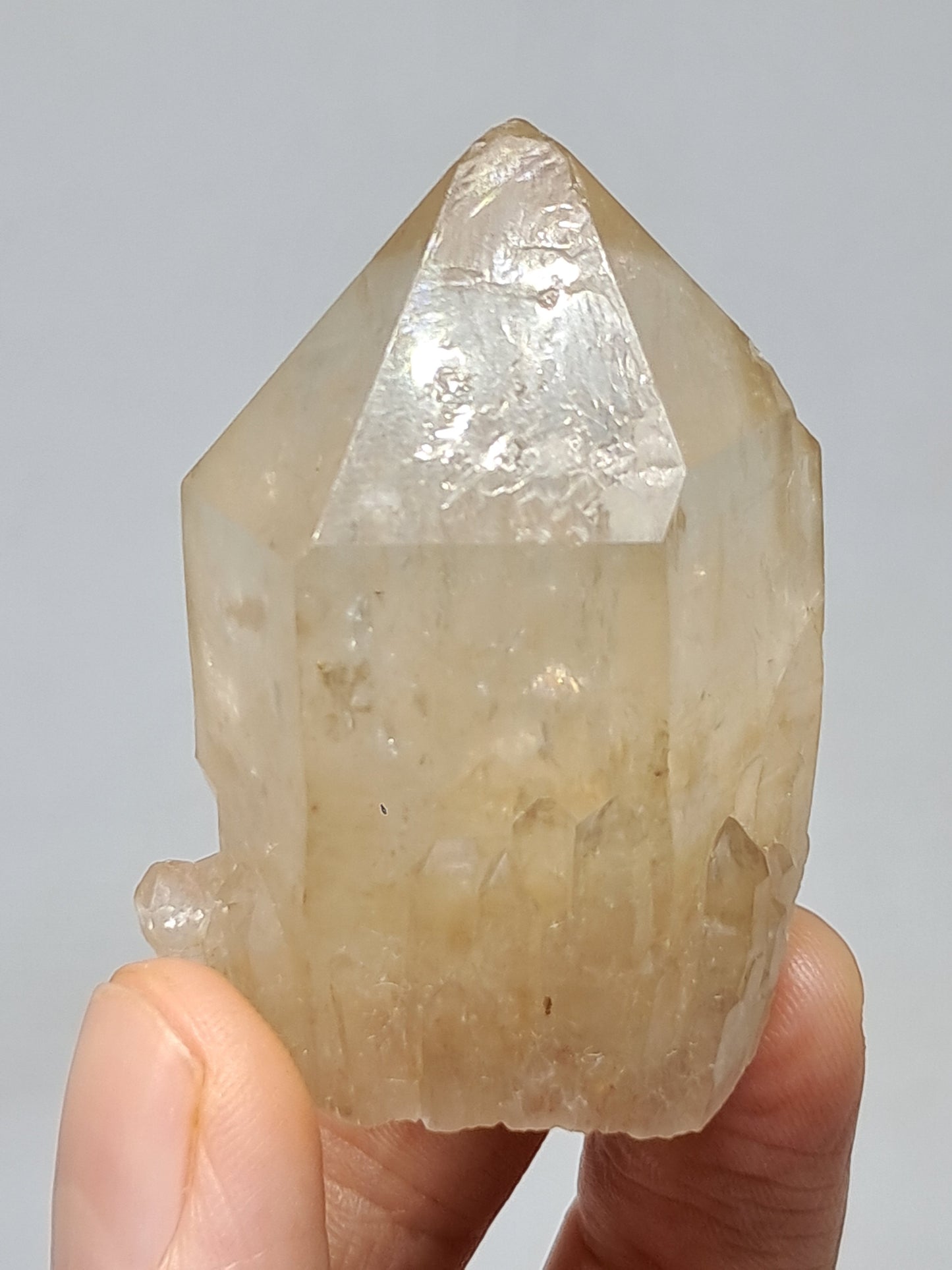 Natural Citrine "Kundalini" (Democratic Republic of Congo) Crystal Point | Mineral Specimen #CTN22
