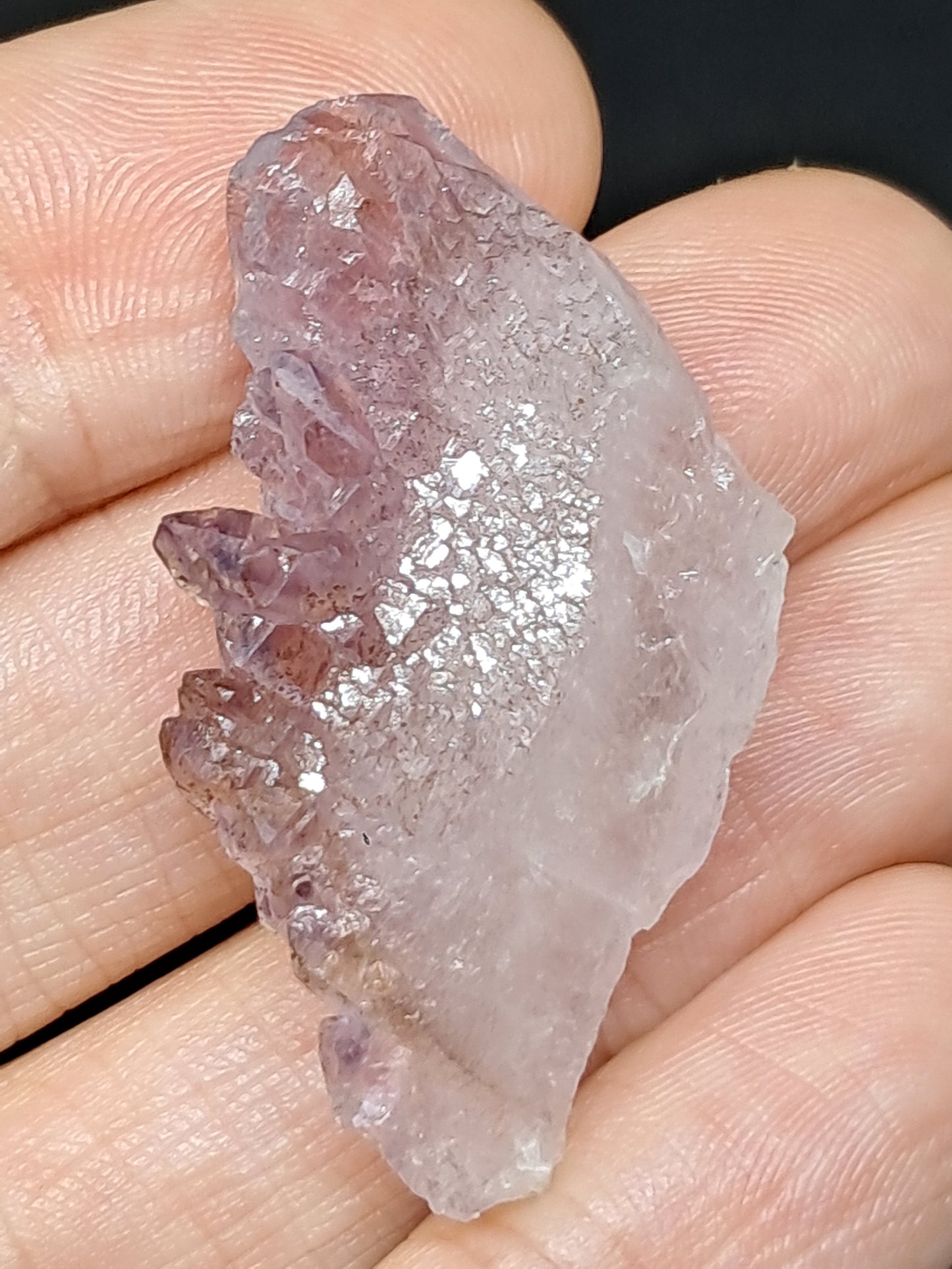 Elestial Amethyst w/ "Super Seven" inclusions (Karur) Crystal Cluster | Natural Stone | Mineral Specimen #KA88