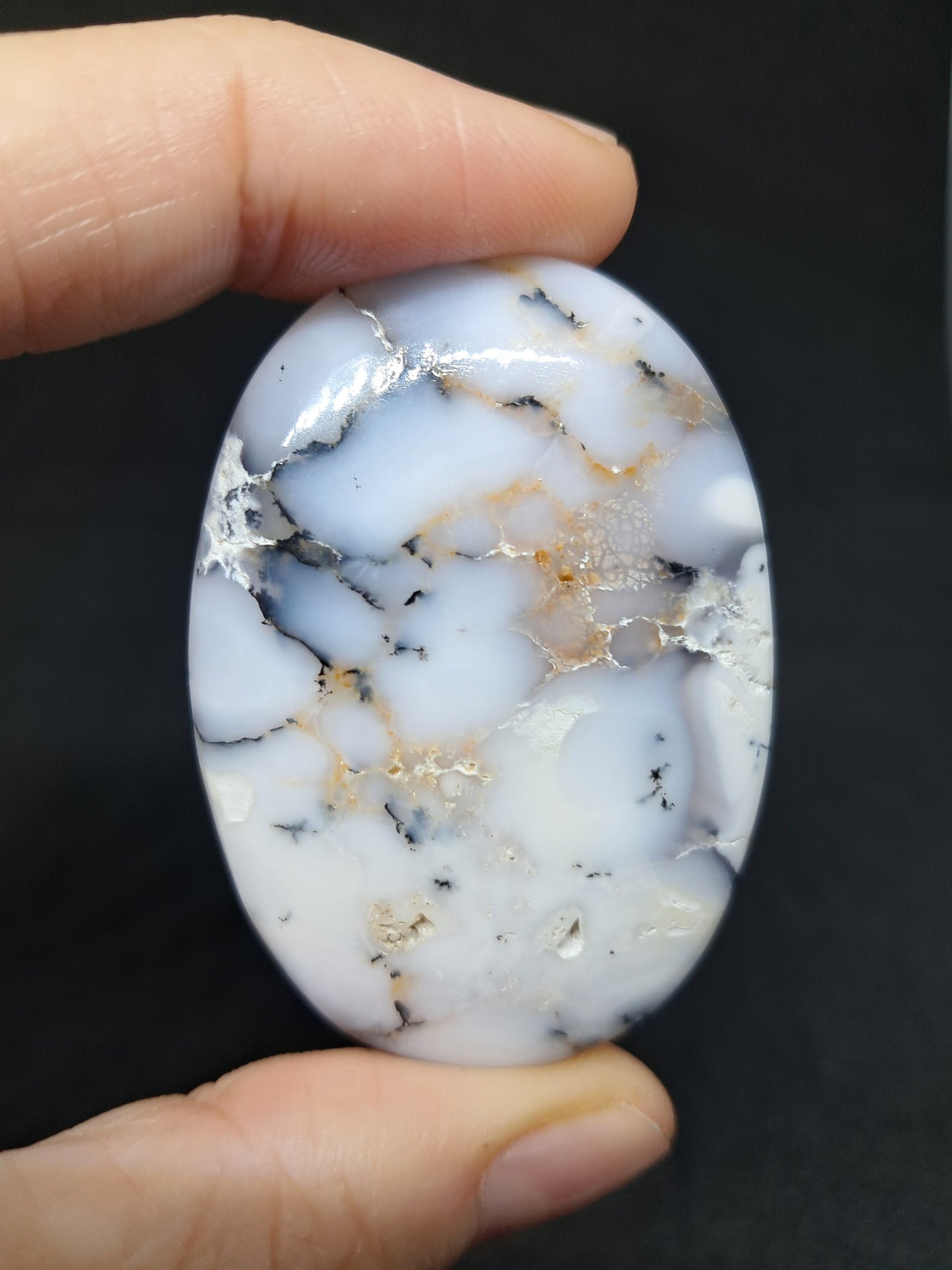 Dendrite Agate Palmstones | Polished Natural Stones #DA1