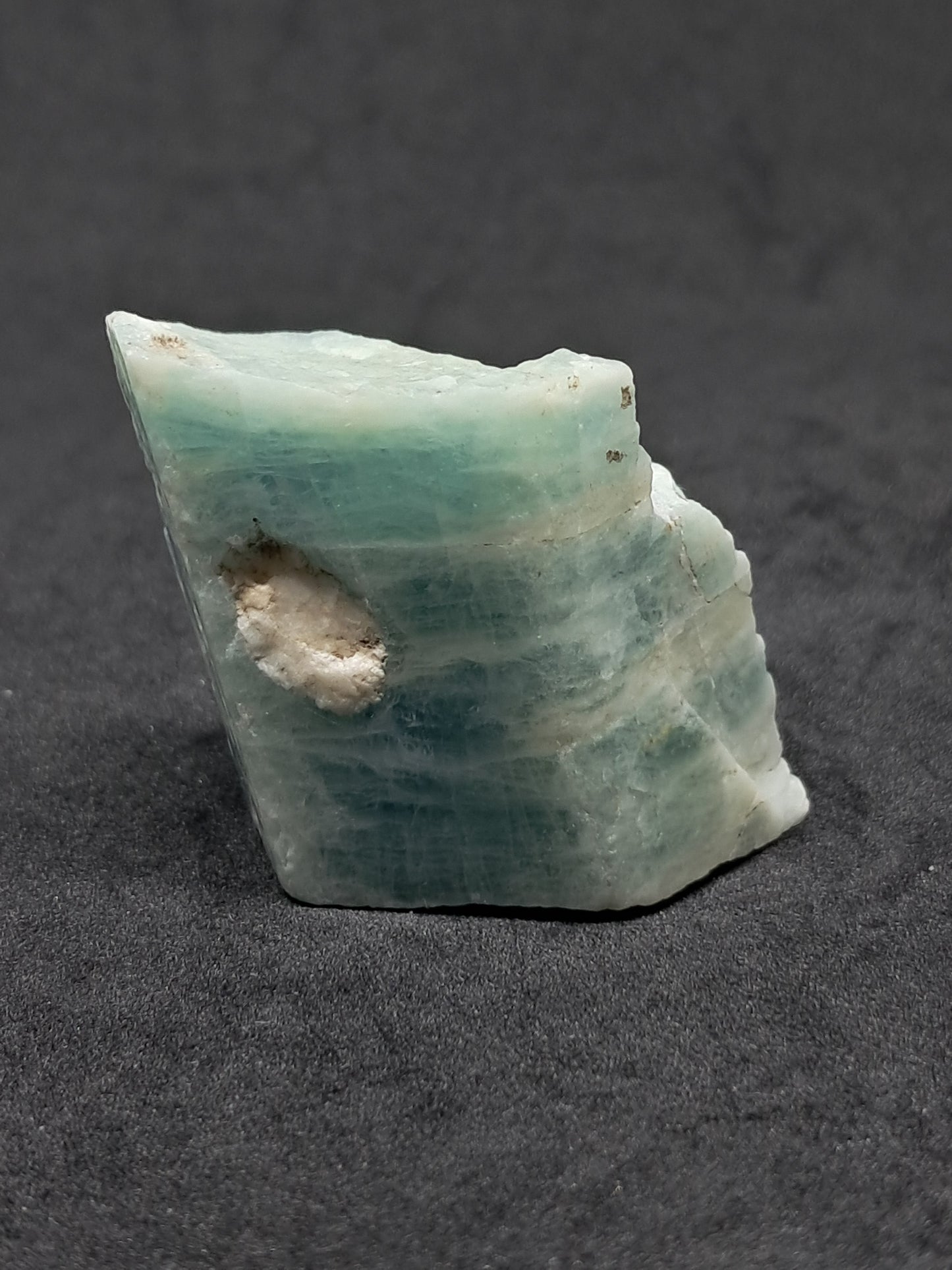 Aquamarine (Andhra Pradesh) Rough Hexagonal Crystal | Mineral Specimen #AQM5