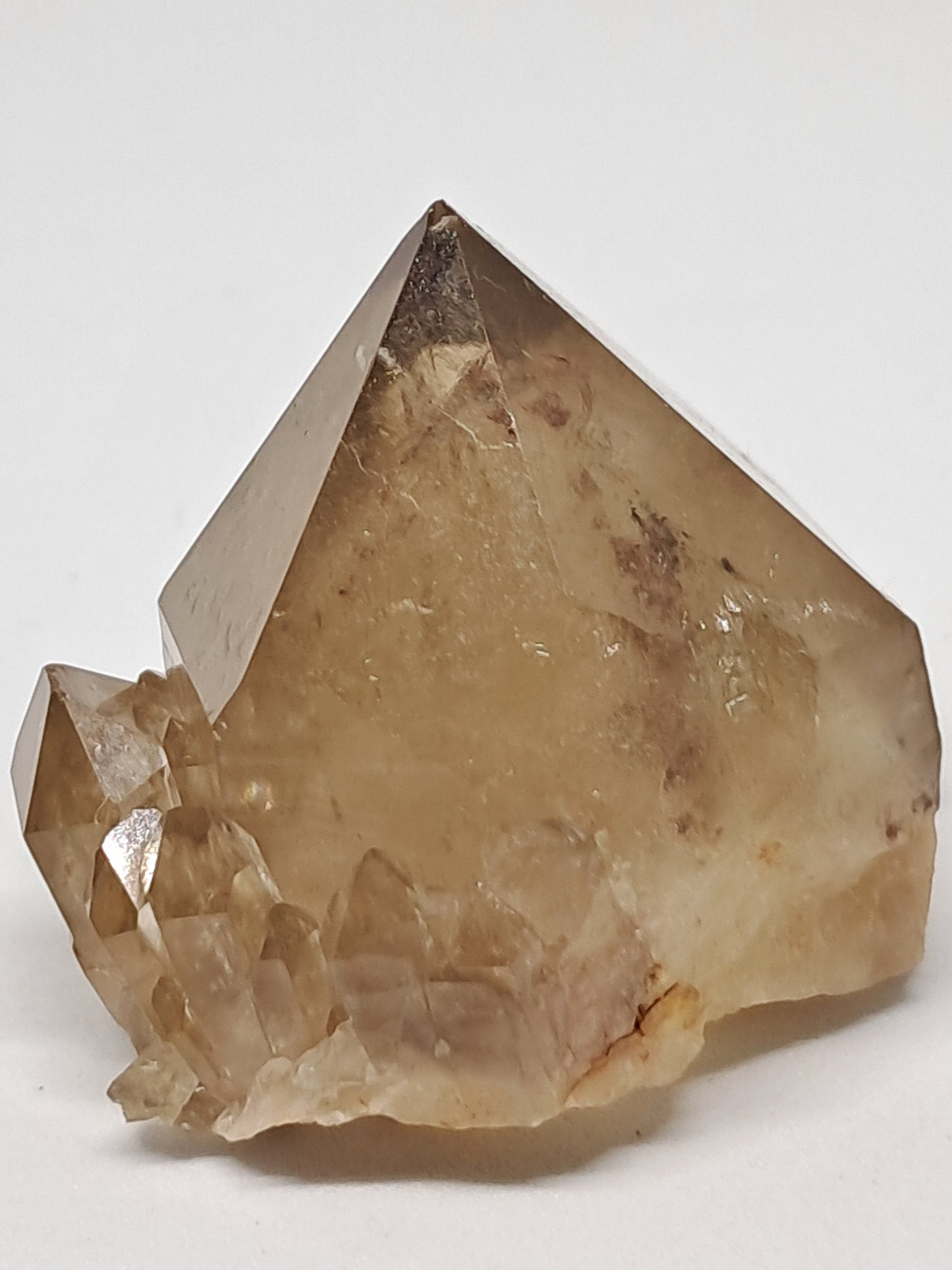 Natural Citrine "Kundalini" with Phantom (Democratic Republic of Congo) Crystal Point | Mineral Specimen #CTN10