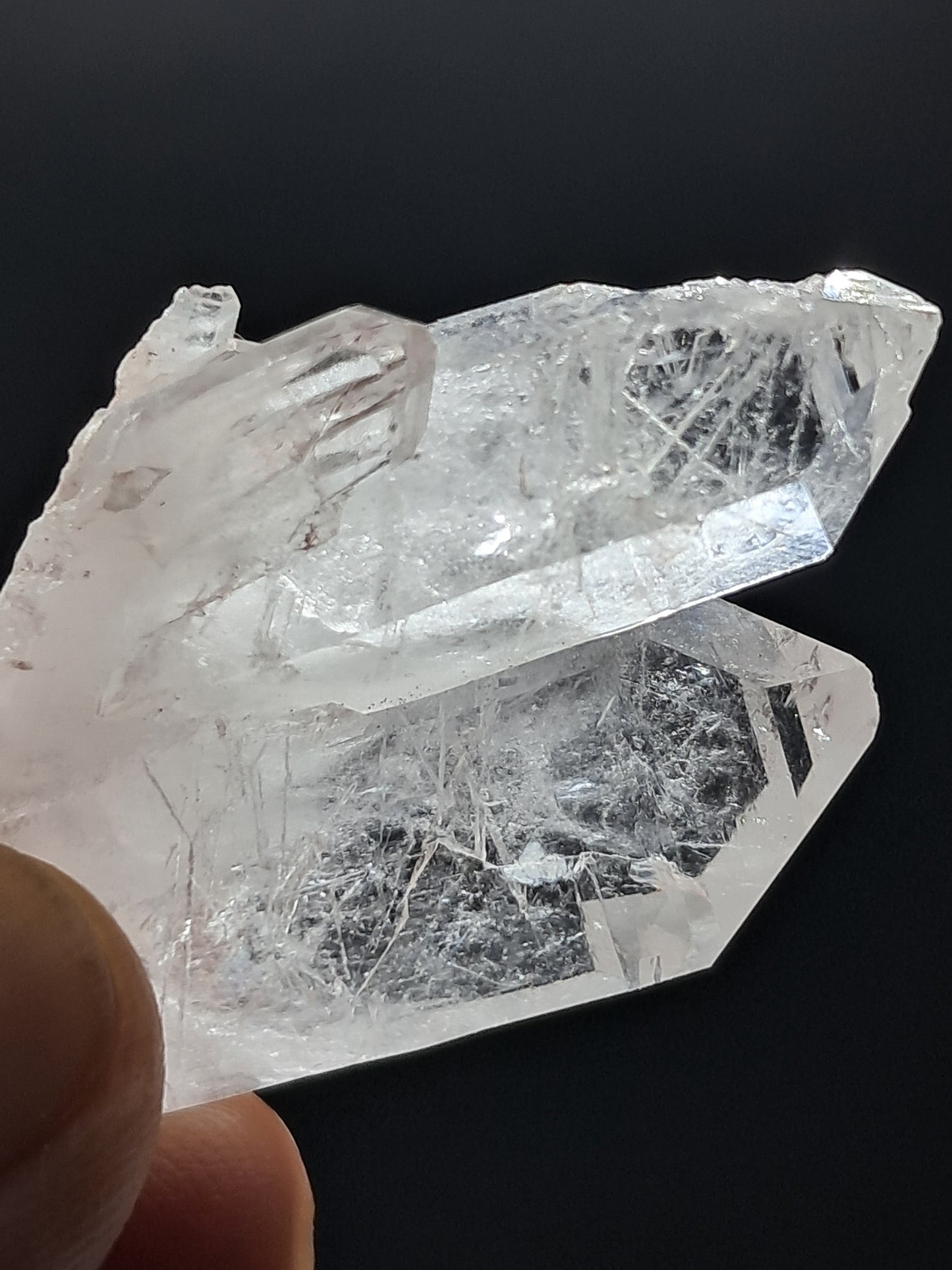 Cúmulo de Cuarzo Faden Claro (Santander, Colombia) Punta Natural | Ejemplar Mineral n.° COQ18
