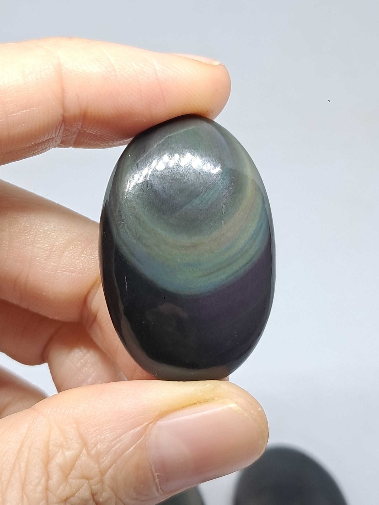 Obsidiana Arcoíris (México) Colores Concéntricos | Patrón de Ojos | Cristales Naturales Pulidos #RO2