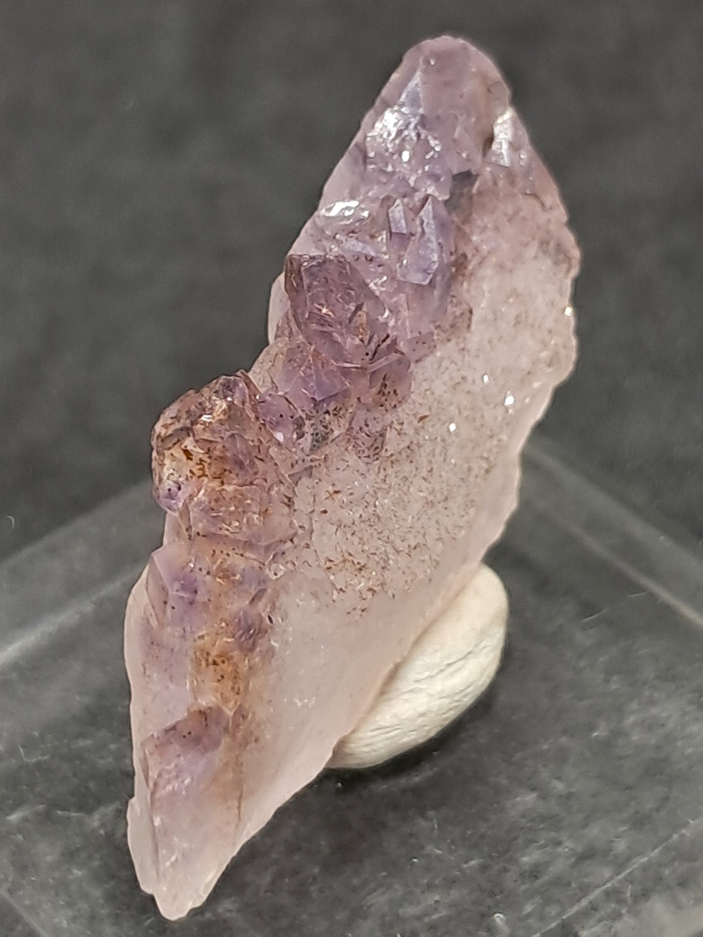 Elestial Amethyst w/ "Super Seven" inclusions (Karur) Crystal Cluster | Natural Stone | Mineral Specimen #KA88