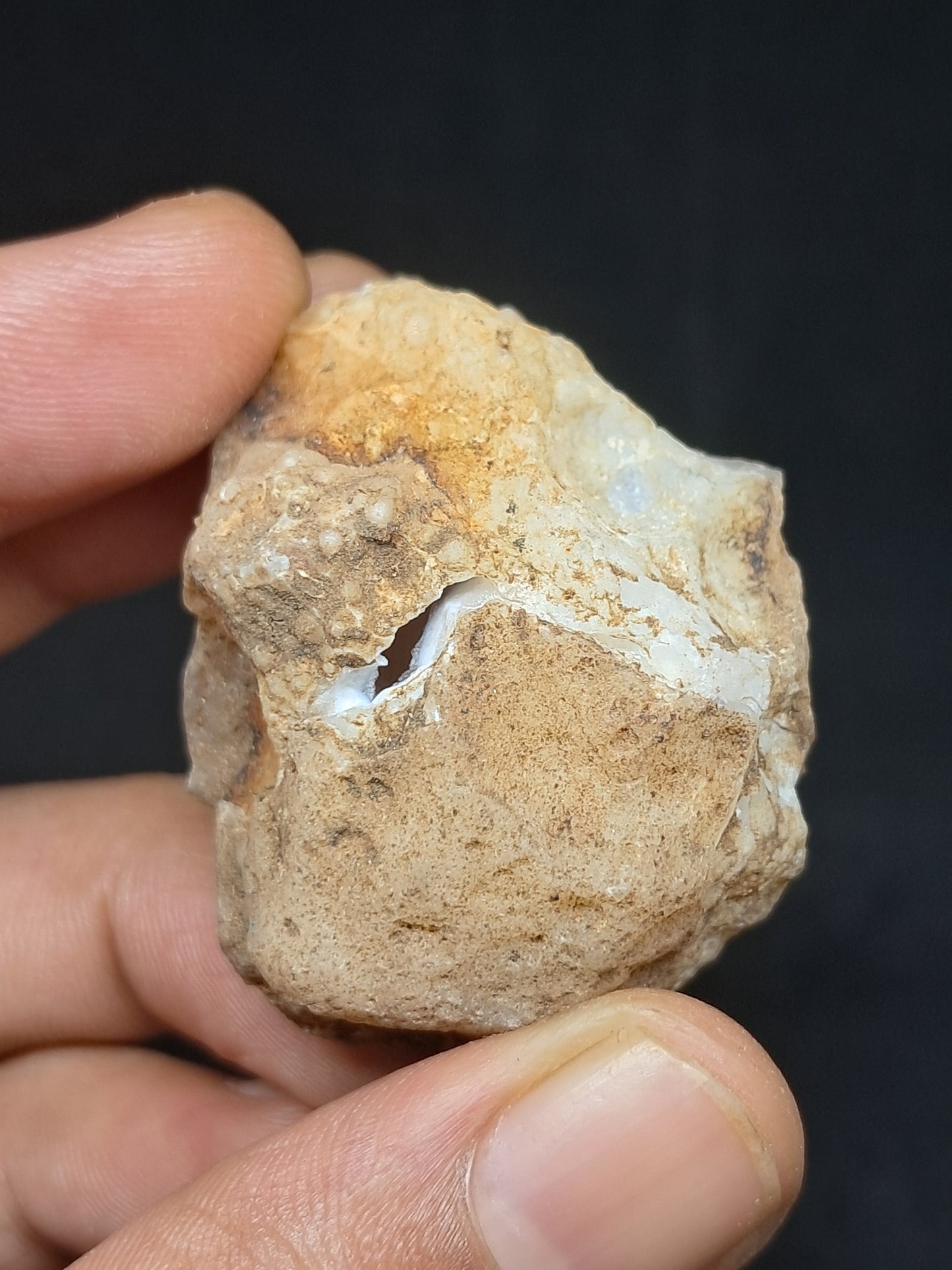 Pink Quartz Geode (Ajanta) | Deep Cavity | Natural Crystal | Chalcedony #GD24