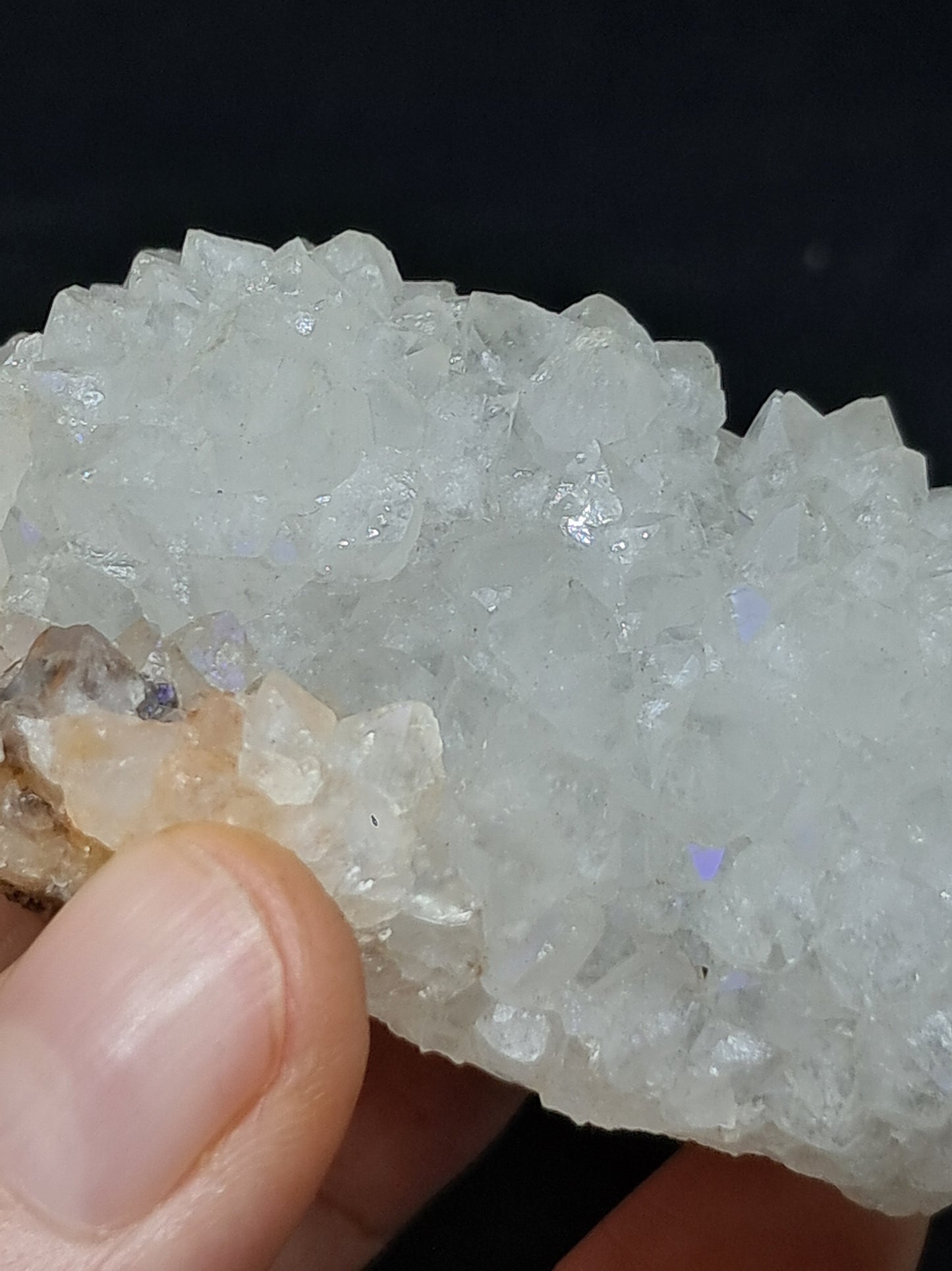 Cuarzo Iris (Aurangabad) | Anandalita | Estalactita | Cristal natural n.° AQ35