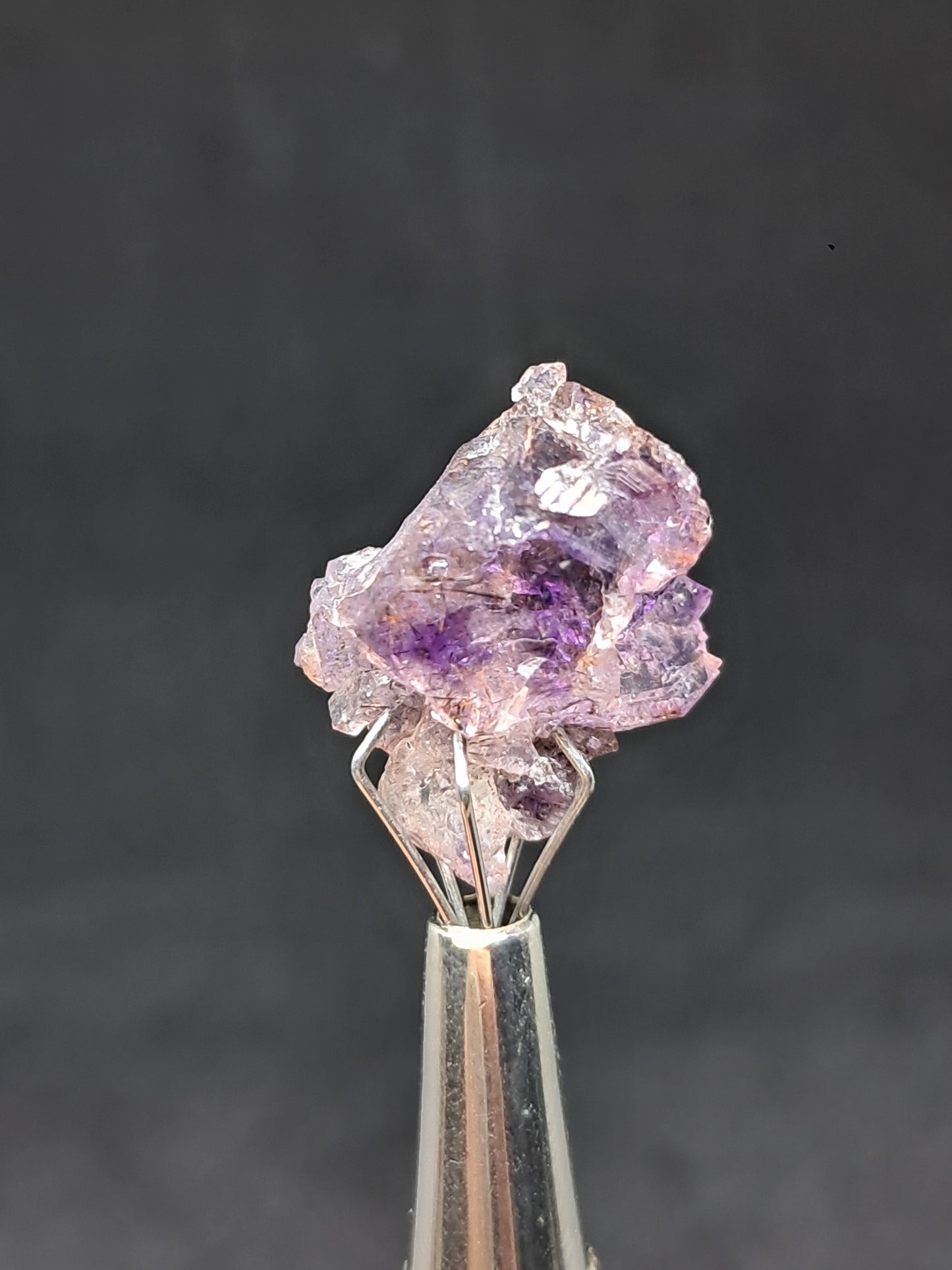Set of 3 Amethyst from Karur w/ "Super Seven" Inclusions | Natural Crystals | Mineral Specimen #KA167
