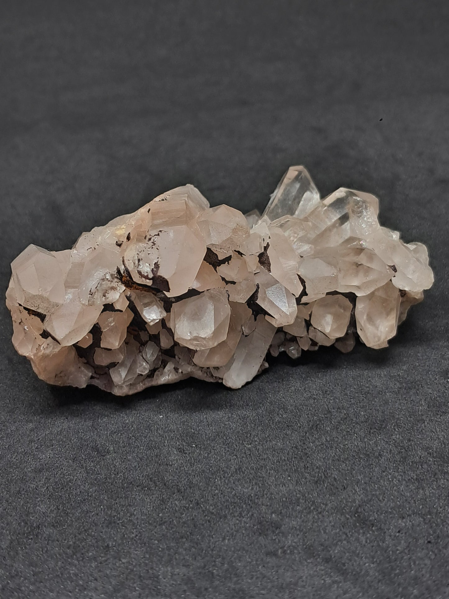 Himalayan Quartz Cluster w/ Hematite and Iron | Natural Crystal | Rough Stone | Mineral Specimen #CH48