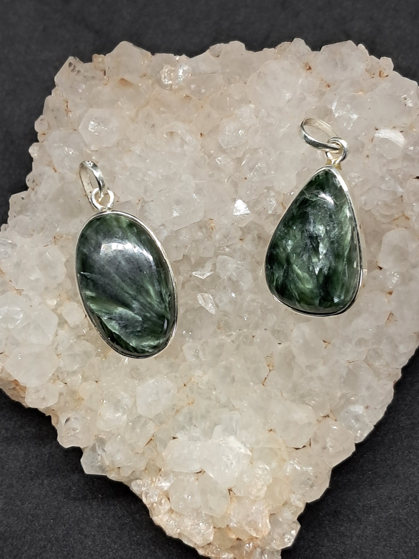 Seraphinite Silver Pendant | Jewelry | Necklace