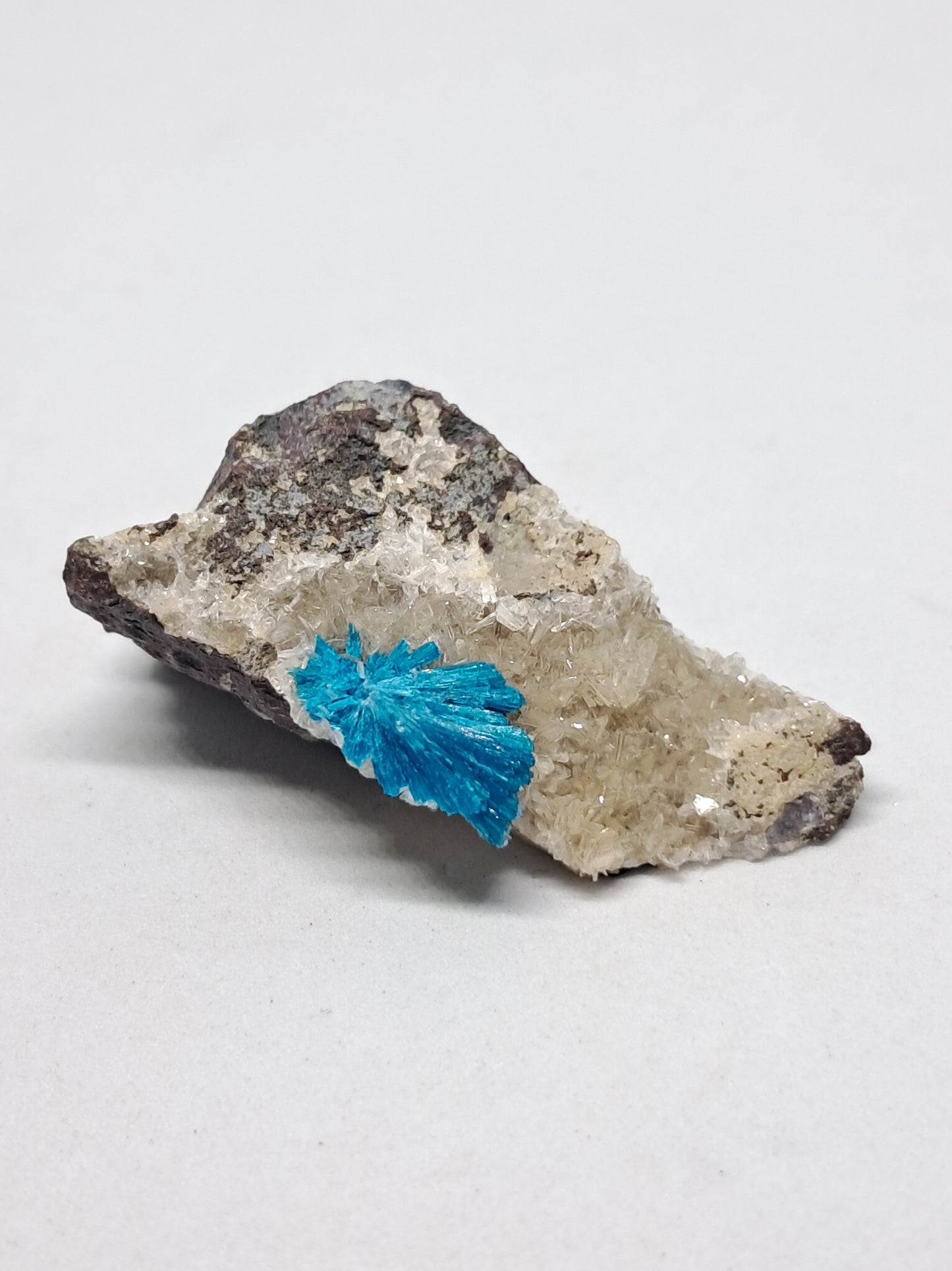 Cavansite on Heulandite Matrix (Wagholi) Rough Stone | Natural Crystal | Rare Mineral Specimen #CV16