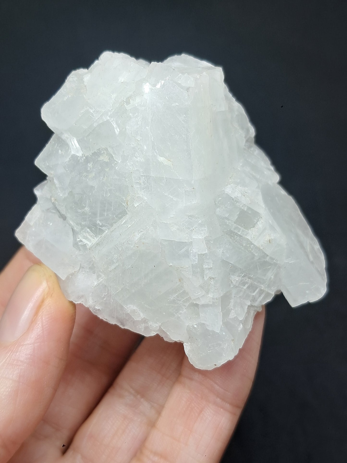 White Calcite (Sri Lanka) Rough Stone | Natural Crystal | Mineral Specimen #CA10