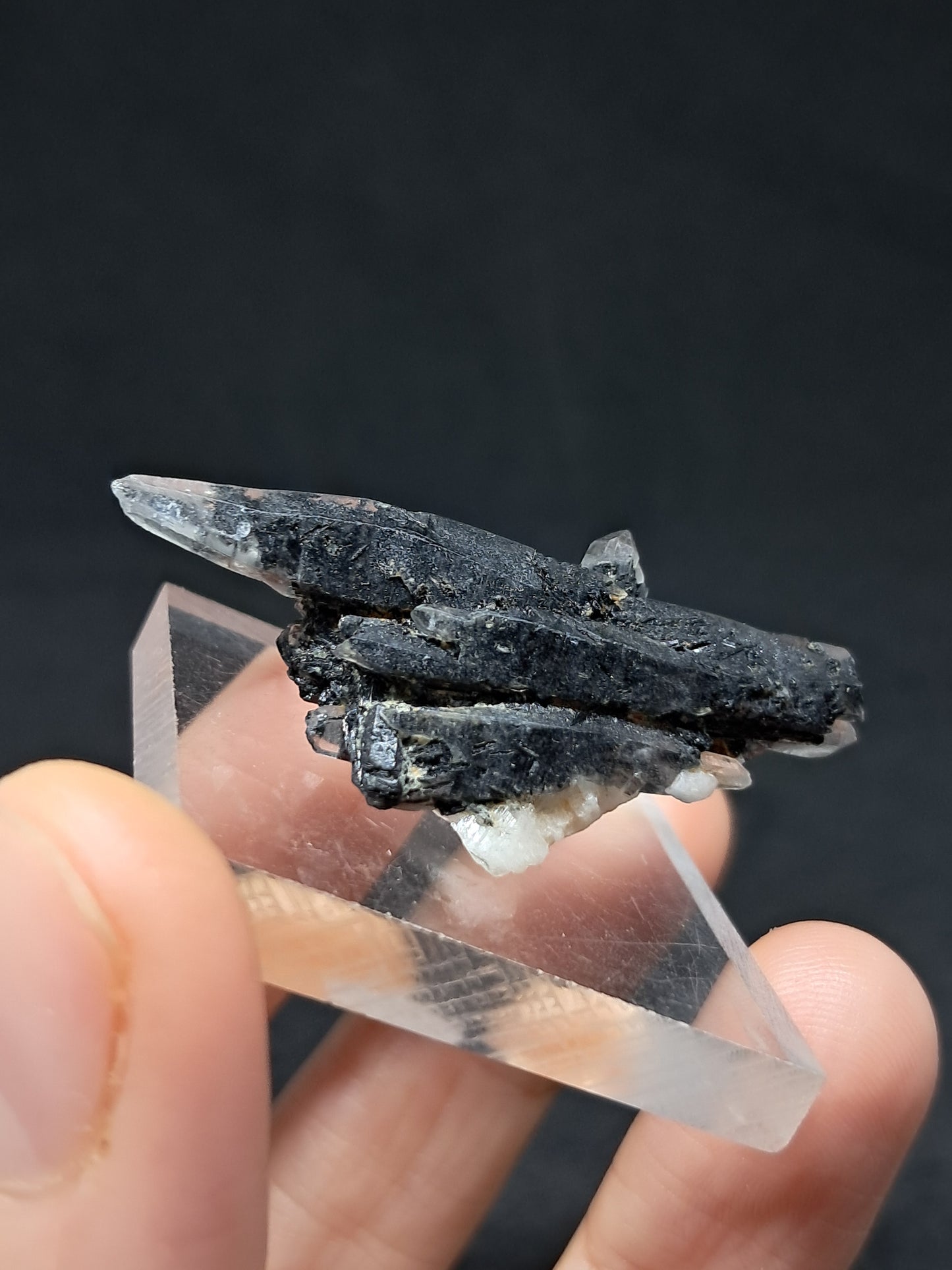 Tourmalinated Quartz Natural Crystal Point (Non-precious stone) #TQ22
