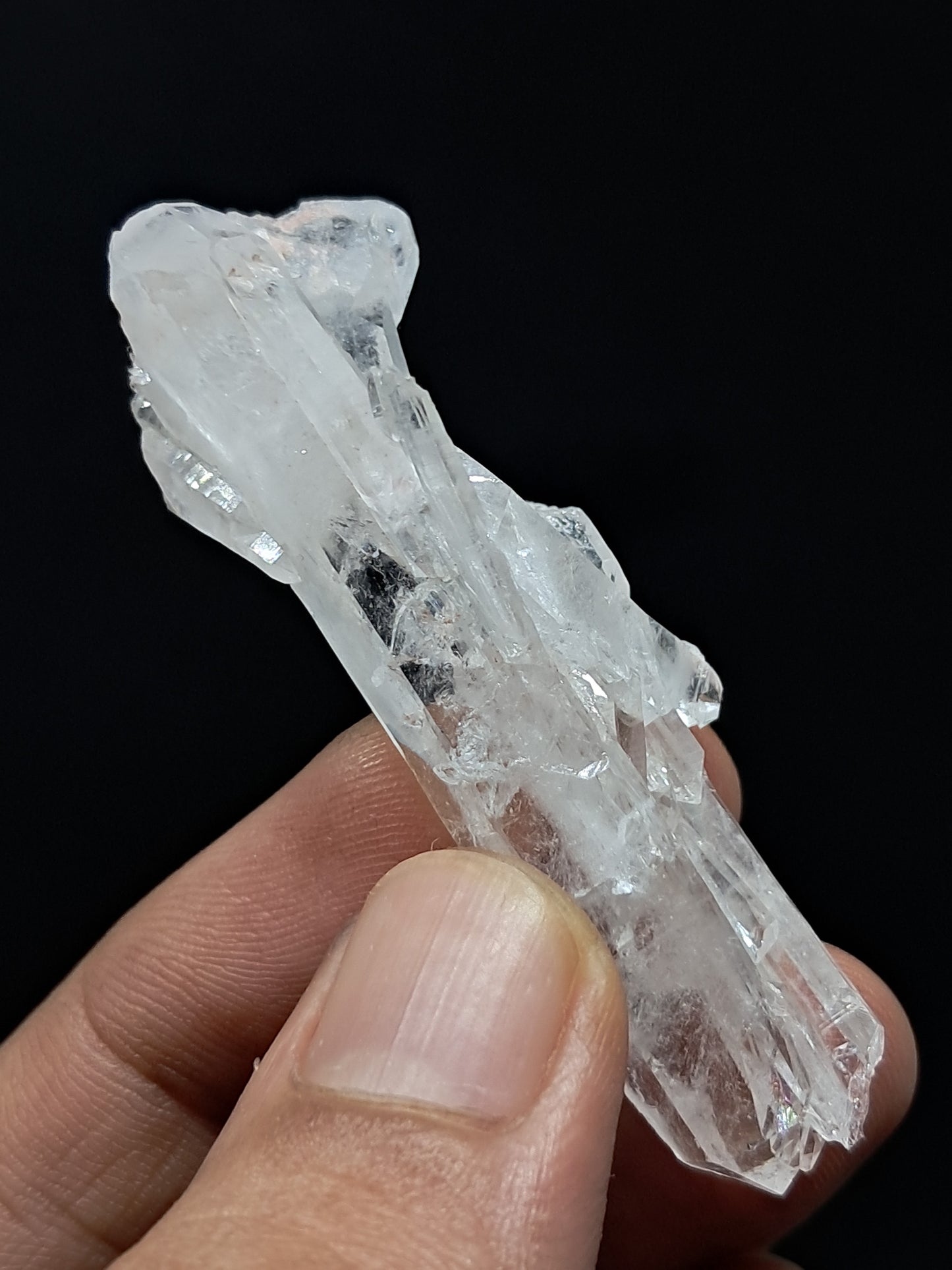 Cúmulo de Cuarzo Faden Claro (Santander, Colombia) Punta Natural | Ejemplar Mineral #COQ12