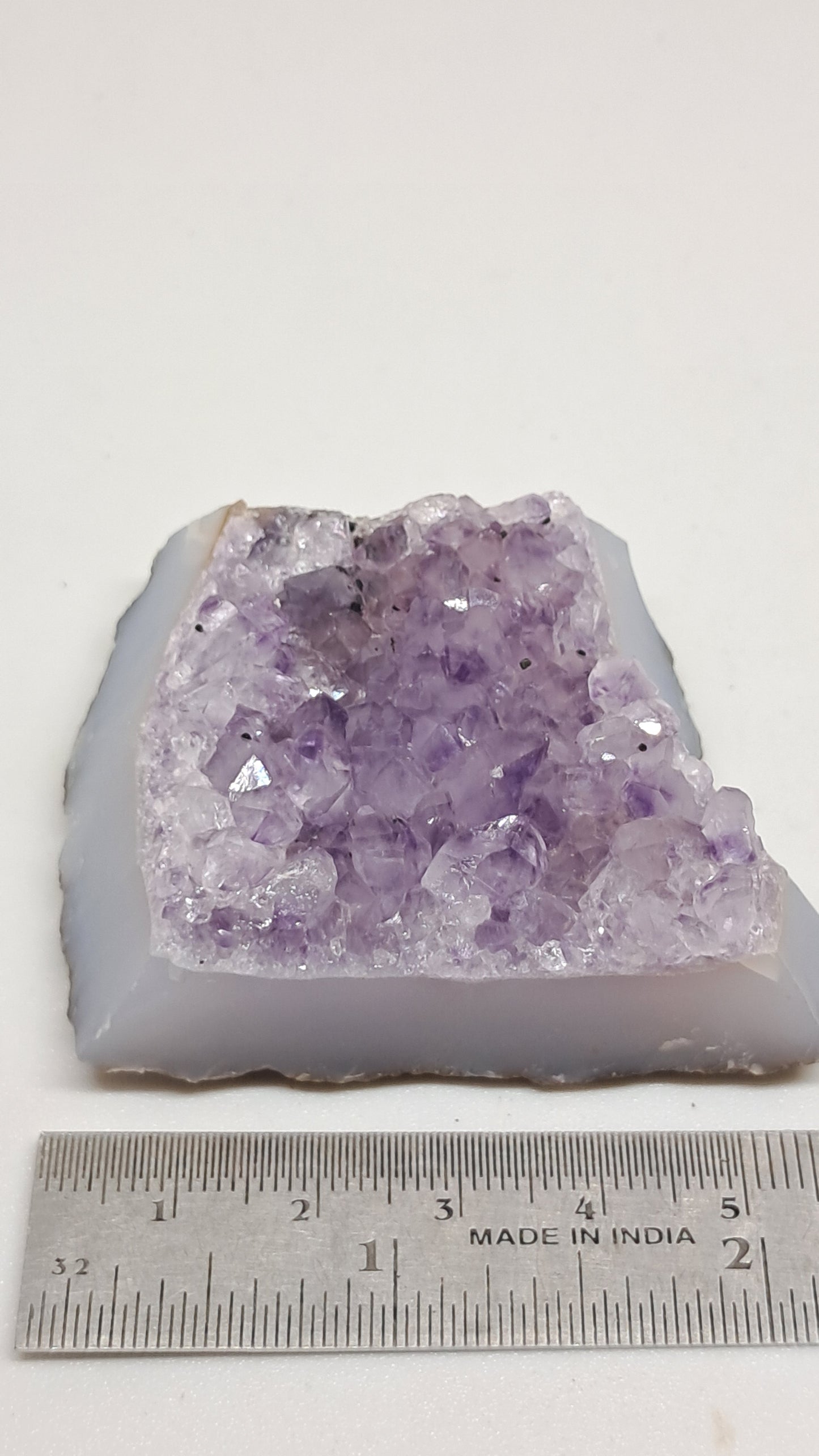 Amatista lavanda morada (Brasil) | Drusa natural | Espécimen mineral #AMB10