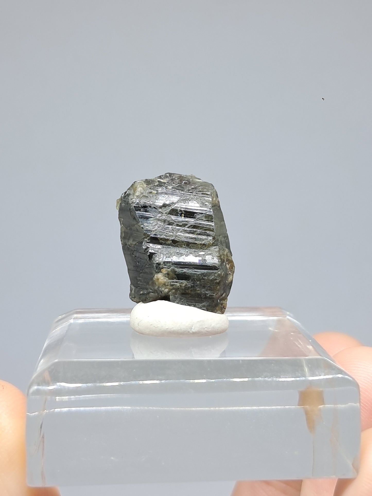 Natural Teal Green Sapphire Crystal (Karur) Rough Stone | Mineral Specimen #SP22