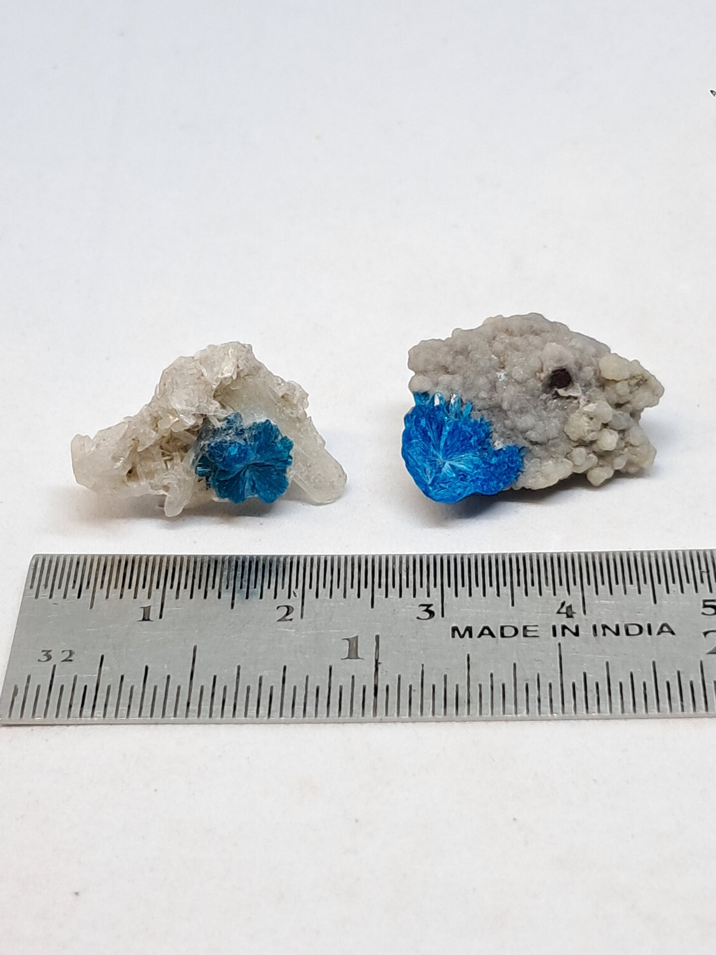 Set of Cavansite & Pentagonite on Matrix (Wagholi) Rough Stone | Natural Crystal | Rare Mineral Specimen #CV41
