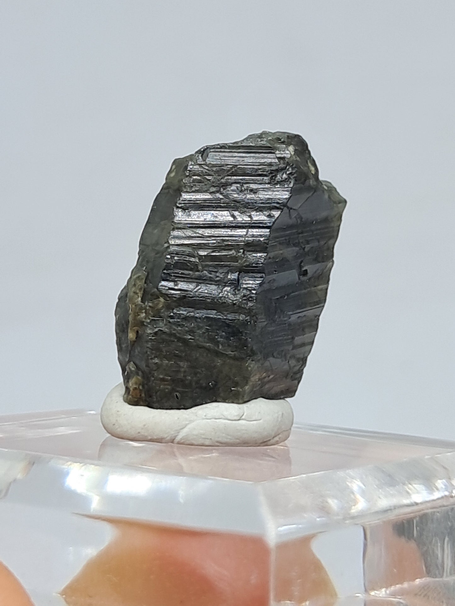 Natural Teal Green Sapphire Crystal (Karur) Rough Stone | Mineral Specimen #SP22