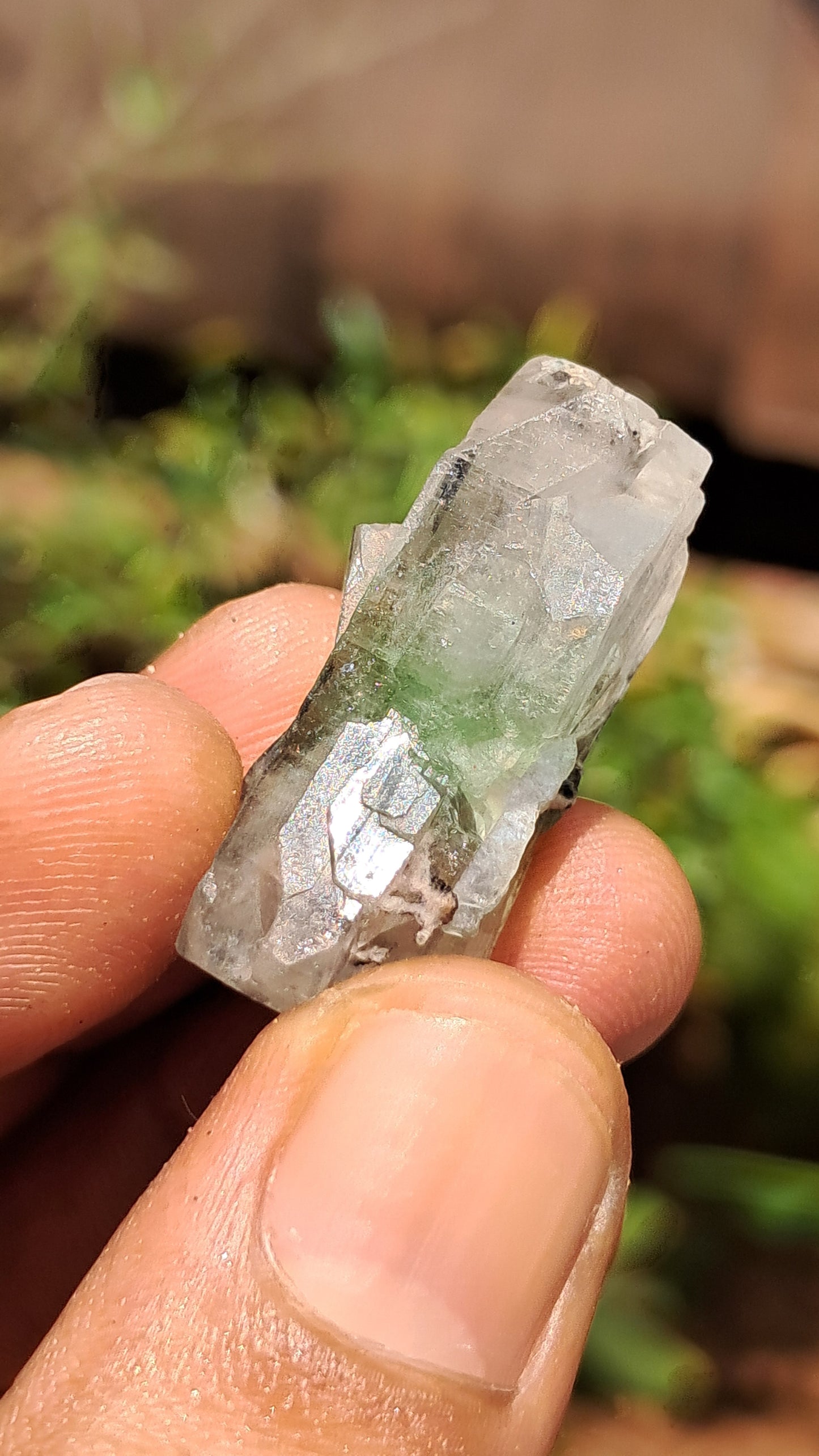 Green Apophyllite (Fluorapophyllite) (Ajanta) Natural Crystal | Mineral Specimen #GA26