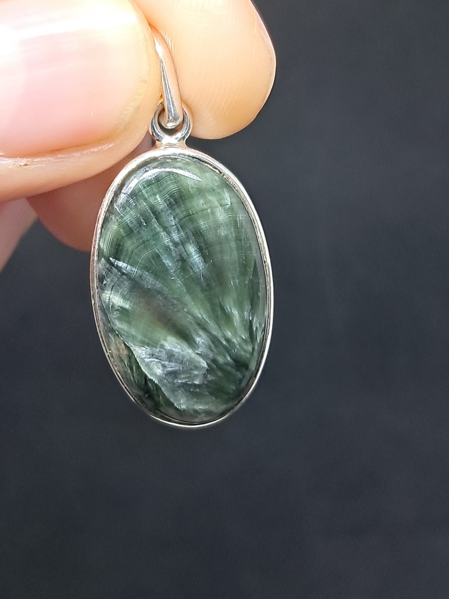 Seraphinite Silver Pendant | Jewelry | Necklace