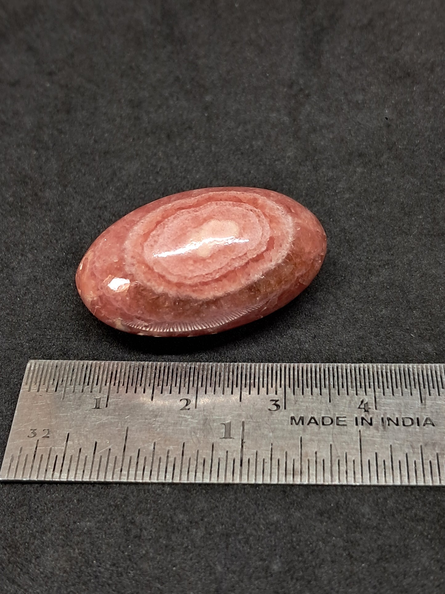 Rhodocrosite Shivalingam (Argentina) Polished Stone | Concentric Circles | Rare Mineral #RHD6