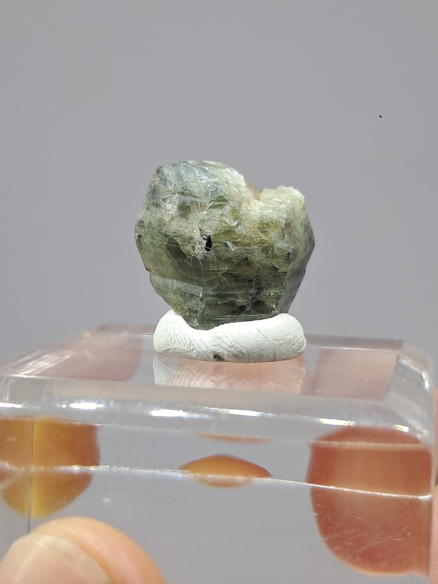 Natural Green Blue Sapphire Crystal (Karur) Rough Stone | Bicolor | Mineral Specimen #SP37