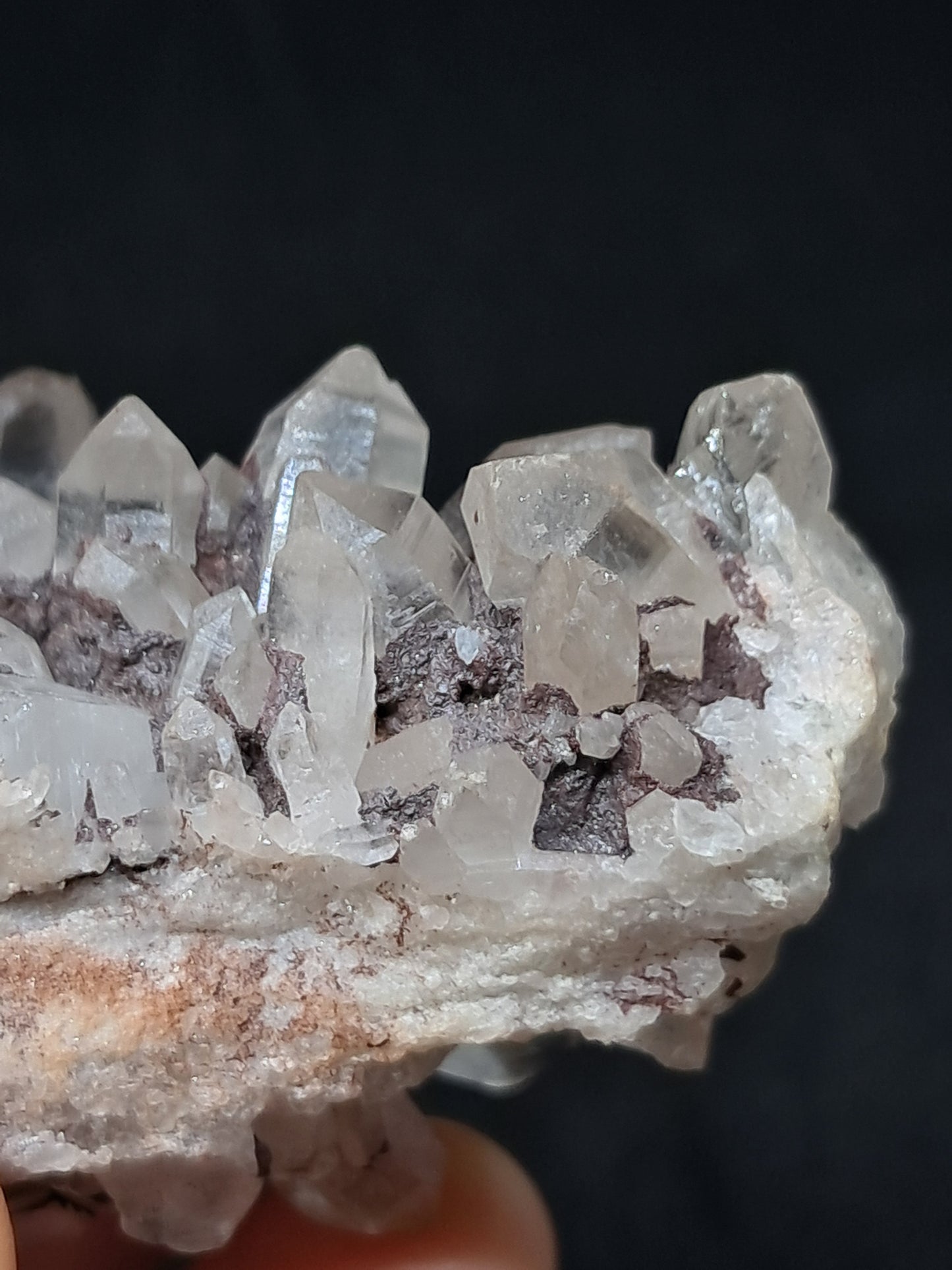 Himalayan Quartz Cluster w/ Hematite and Iron | Natural Crystal | Rough Stone | Mineral Specimen #CH48