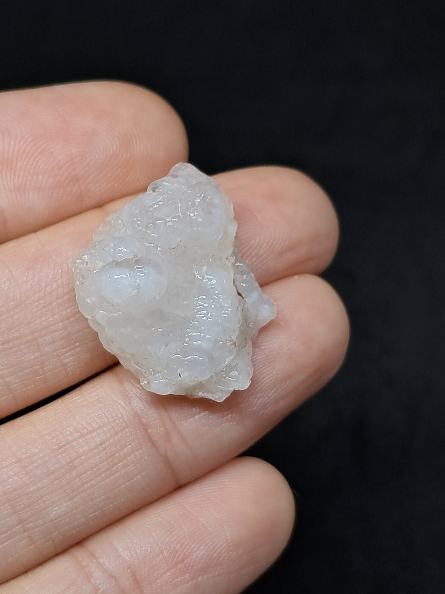 Ópalo hialita reactivo a los rayos UV (México), piedra de cristal en bruto | Ejemplar mineral n.° OH9