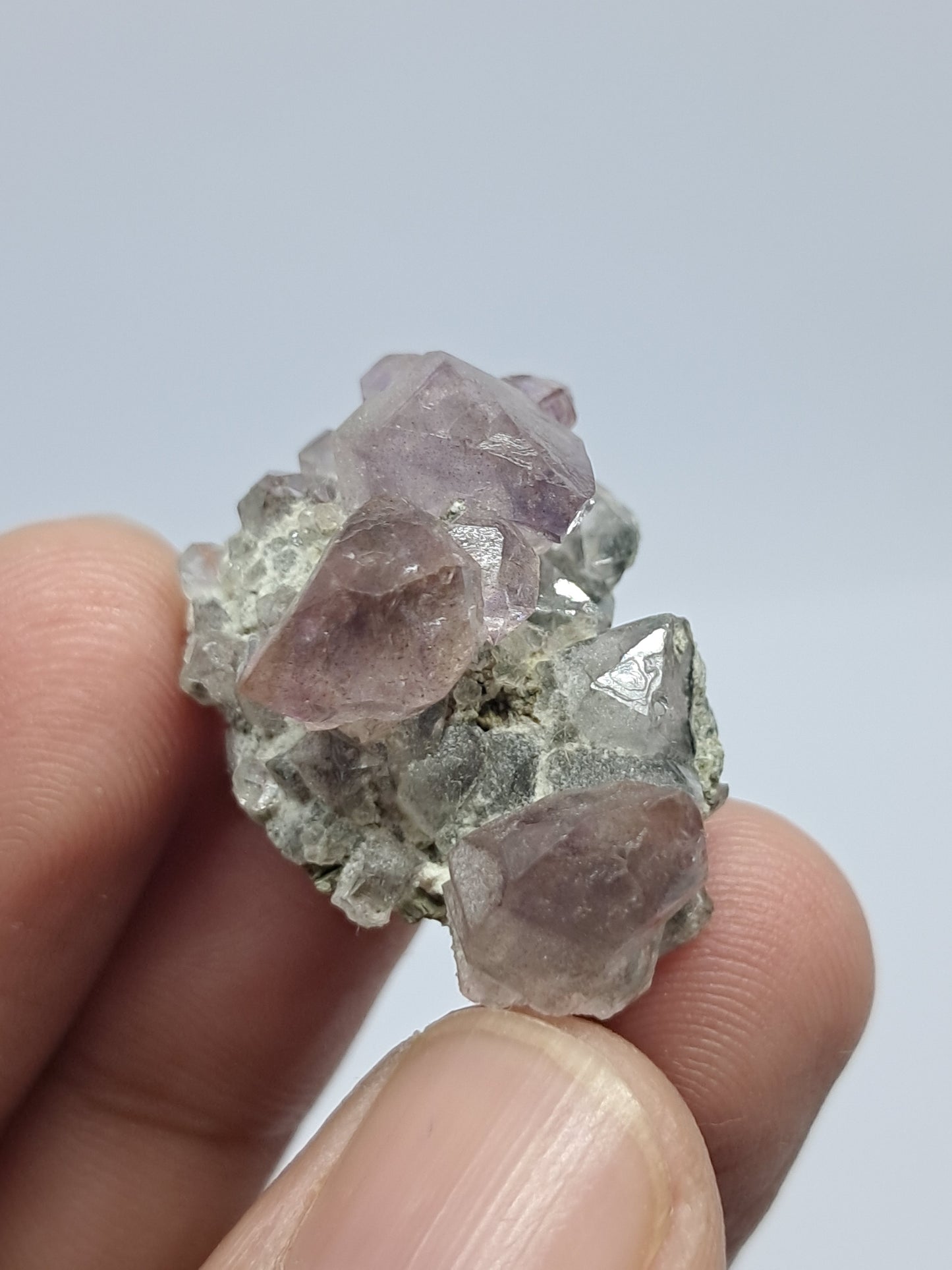 Karur Amethyst on Quartz and Mica (Non-precious Natural Stone) #KA53