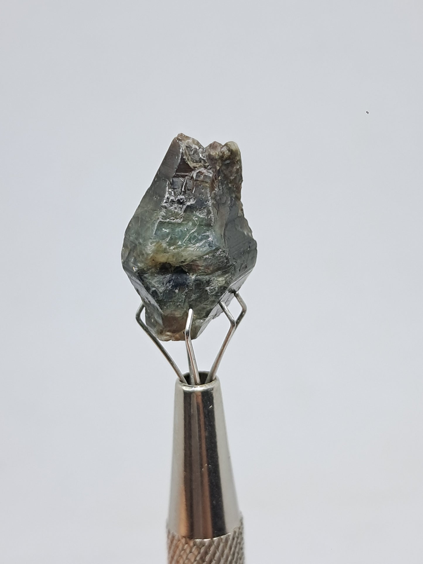 Natural Greenish-Blue *Teal* Sapphire Crystal (Karur) Rough Stone | Mineral Specimen #SP20
