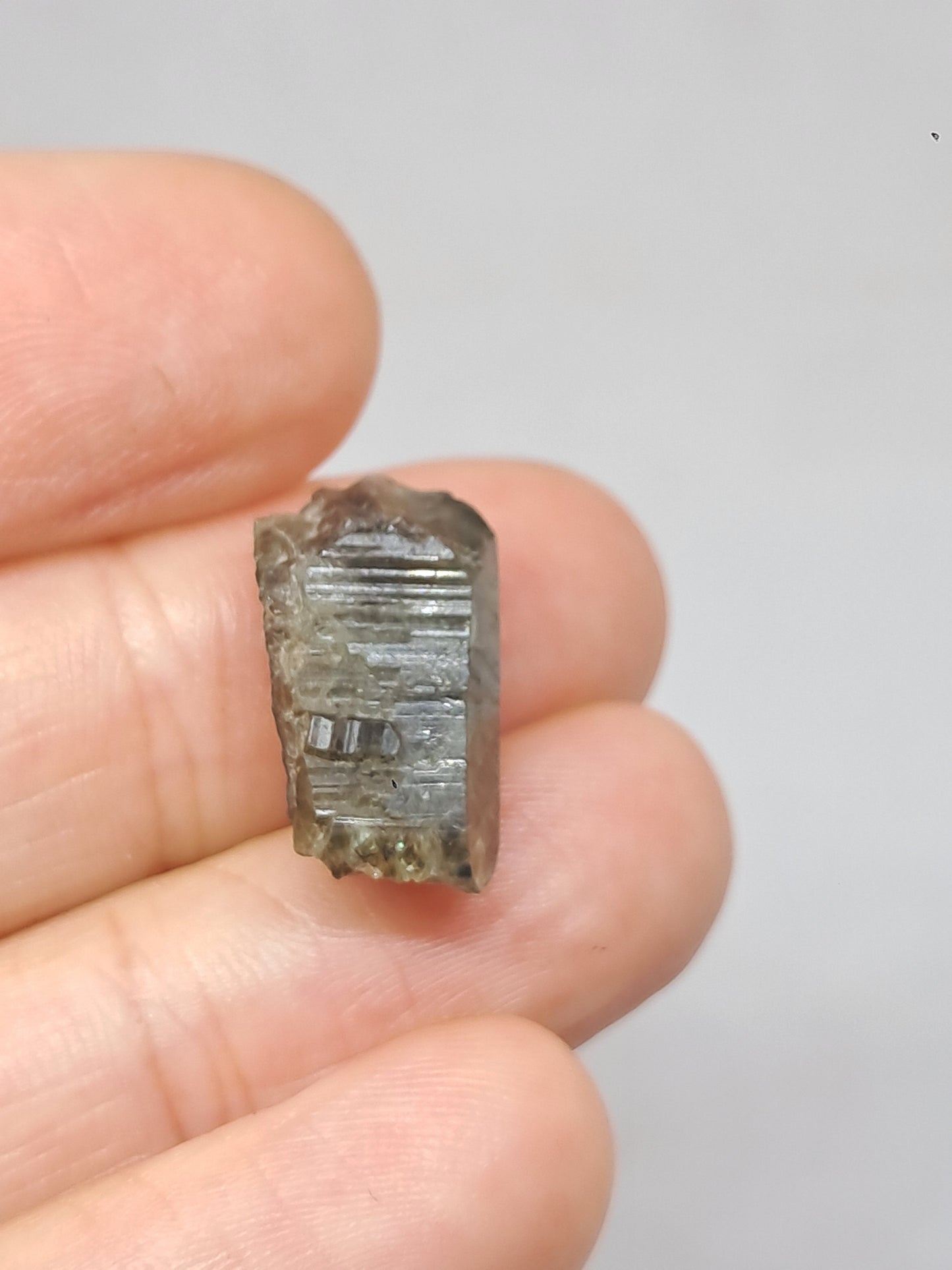 Natural Green Sapphire Crystal (Karur) Rough Stone | Mineral Specimen #SP36