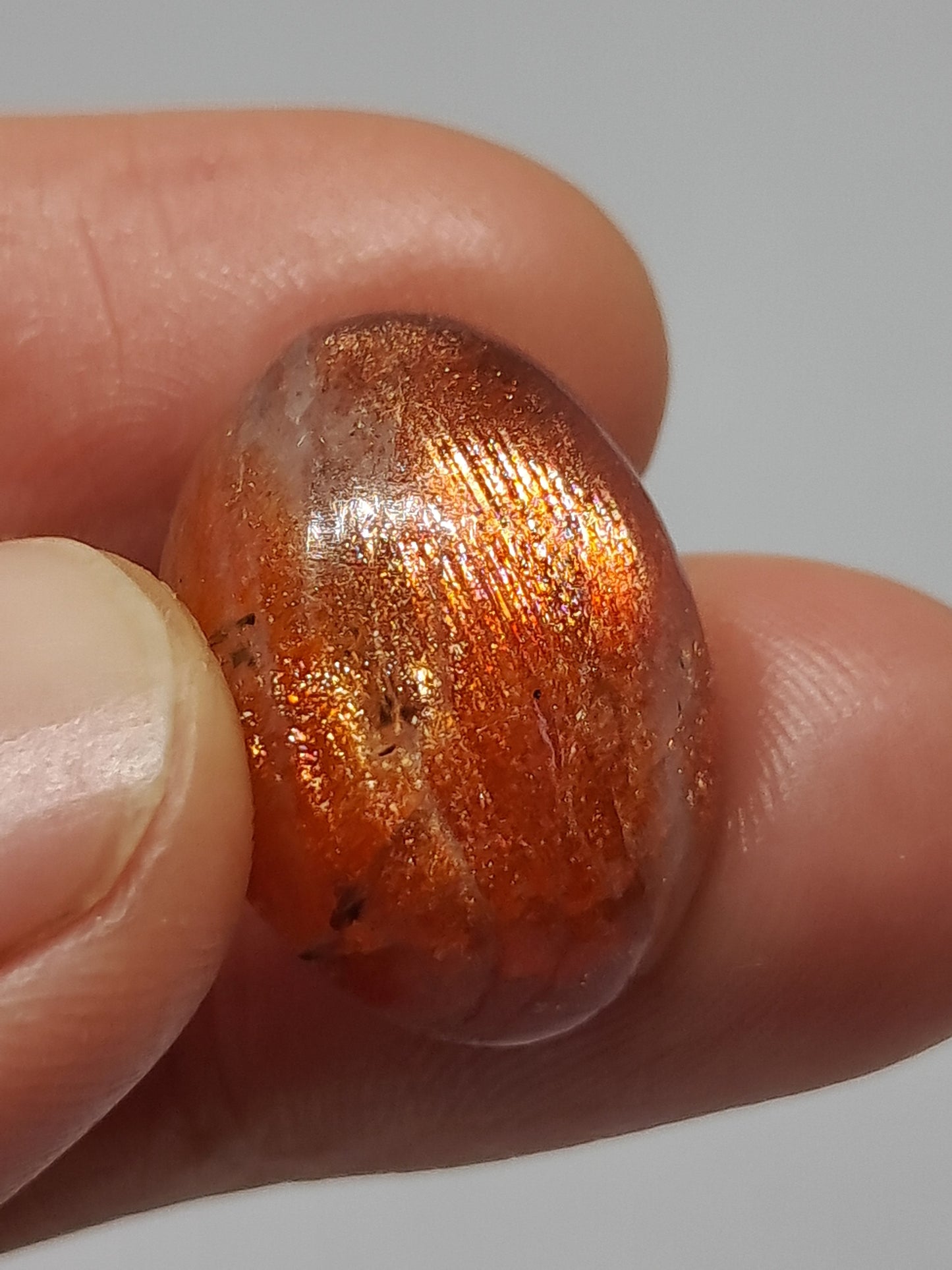 High Grade Sunstone Cabochons (Tamil Nadu) Polished Stones | Natural Crystal #PQ15