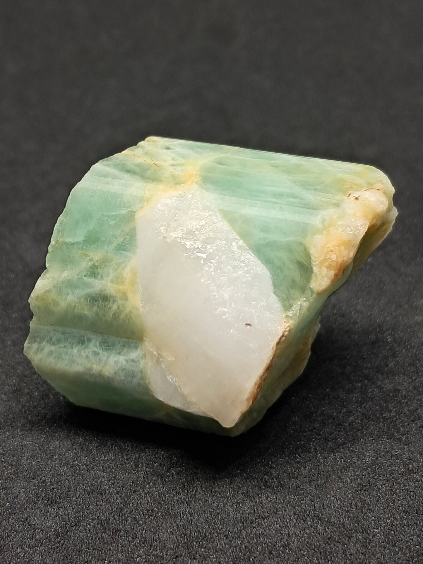 Aquamarine (Andhra Pradesh) Rough Hexagonal Crystal | Mineral Specimen #AQM6