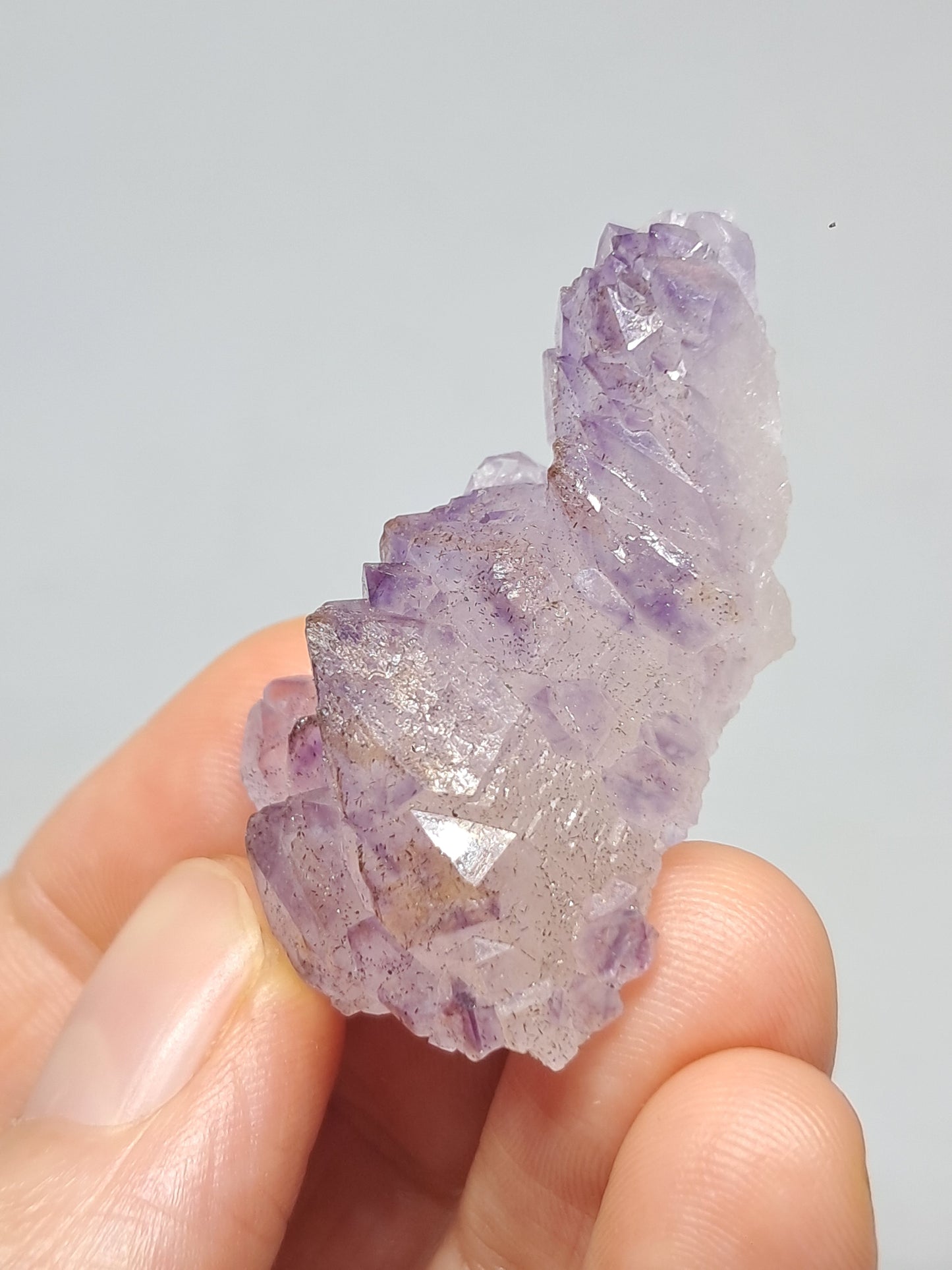 Amatista "Super Siete" (Karur) Cúmulo de Cristales Elestiales | Piedra Natural | Ejemplar Mineral n.° KA96