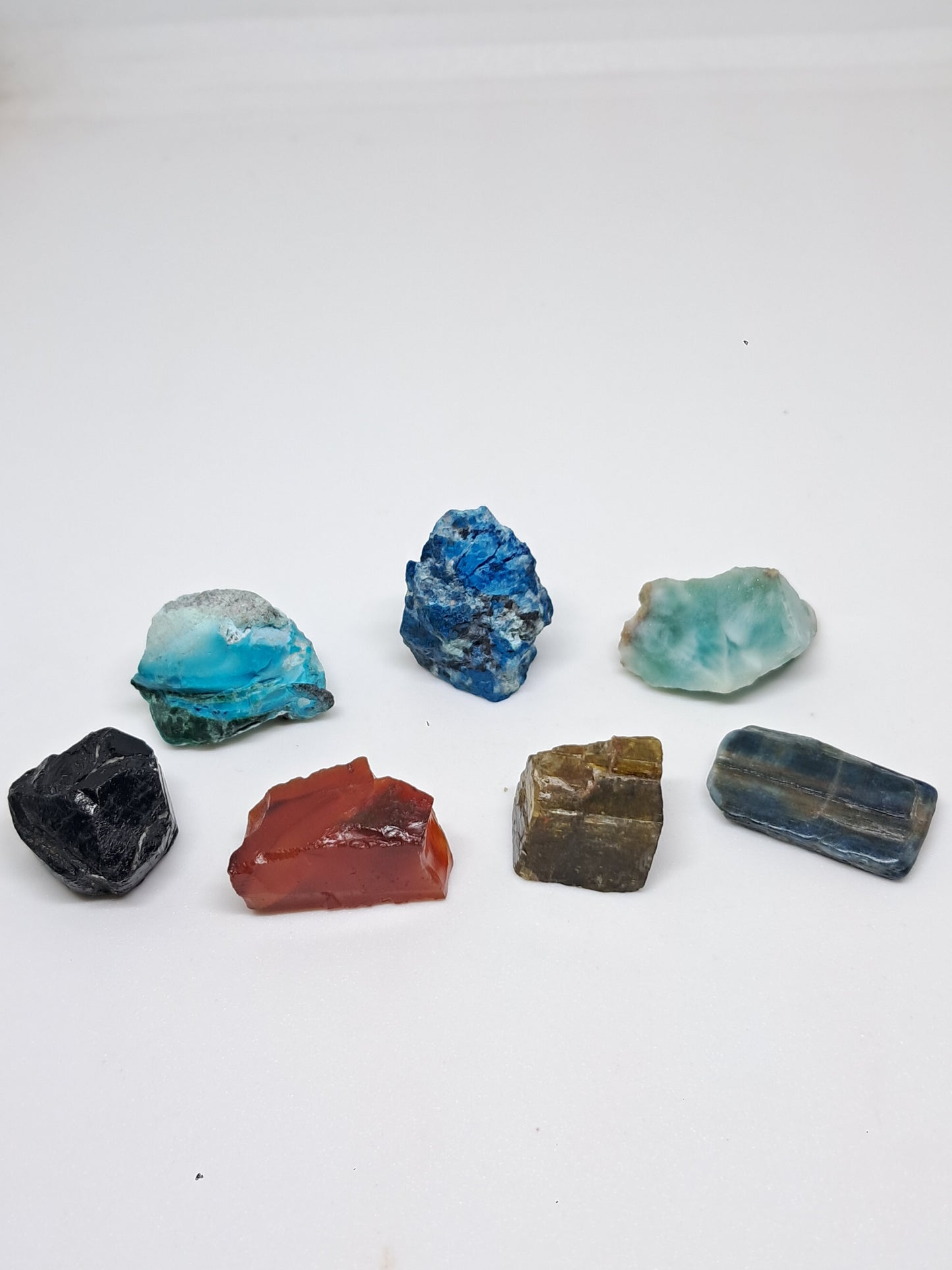 Set of 7 Small Rough Stones | Raw Crystals #RCS28