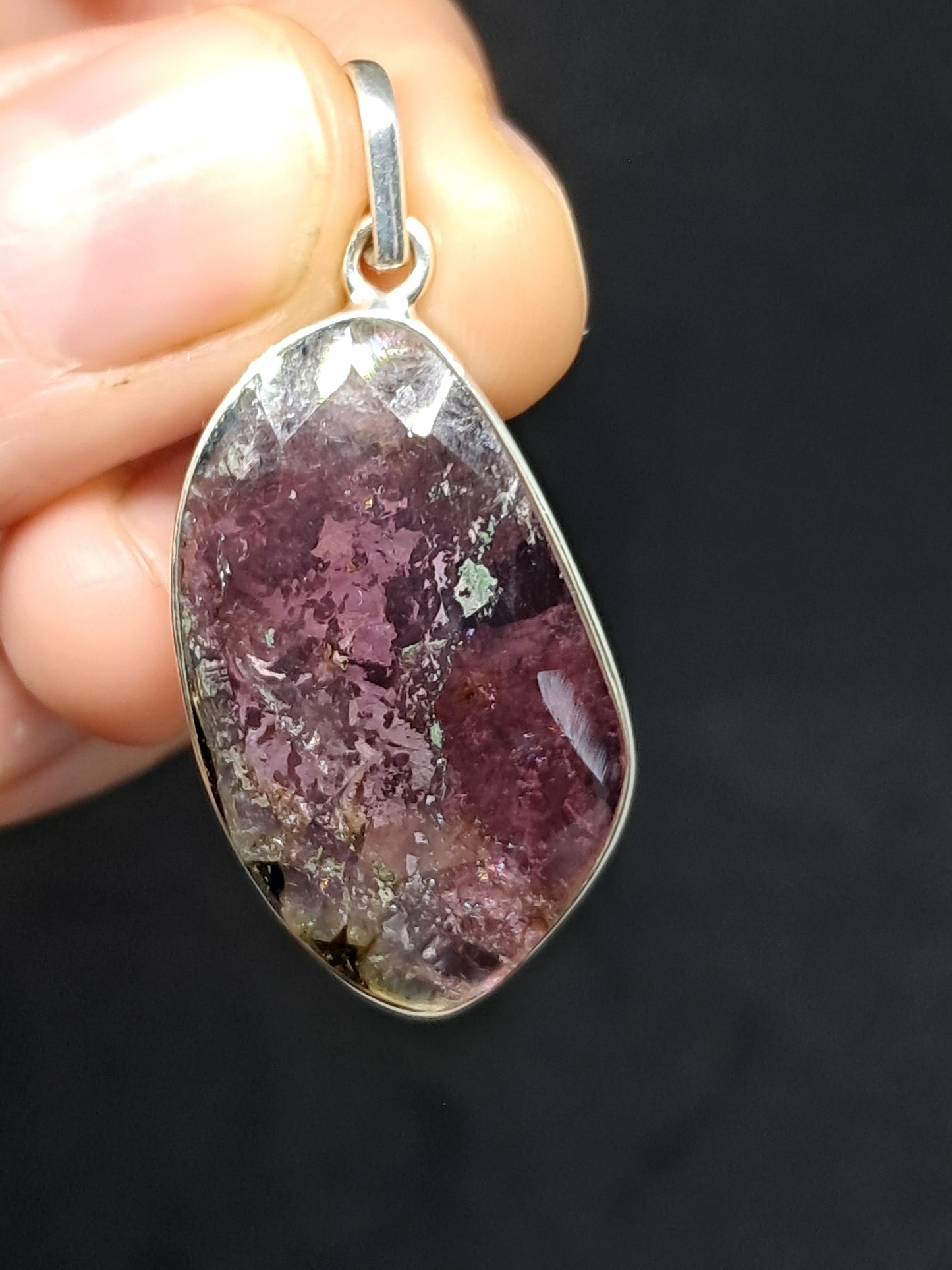 Faceted Pink Tourmaline Silver Pendant | Jewelry | Necklace