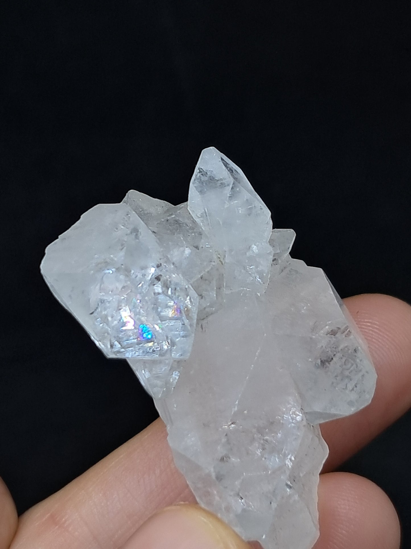 Clear Apophyllite Cluster (Ajanta) Natural Crystal | Mineral Specimen #AP49