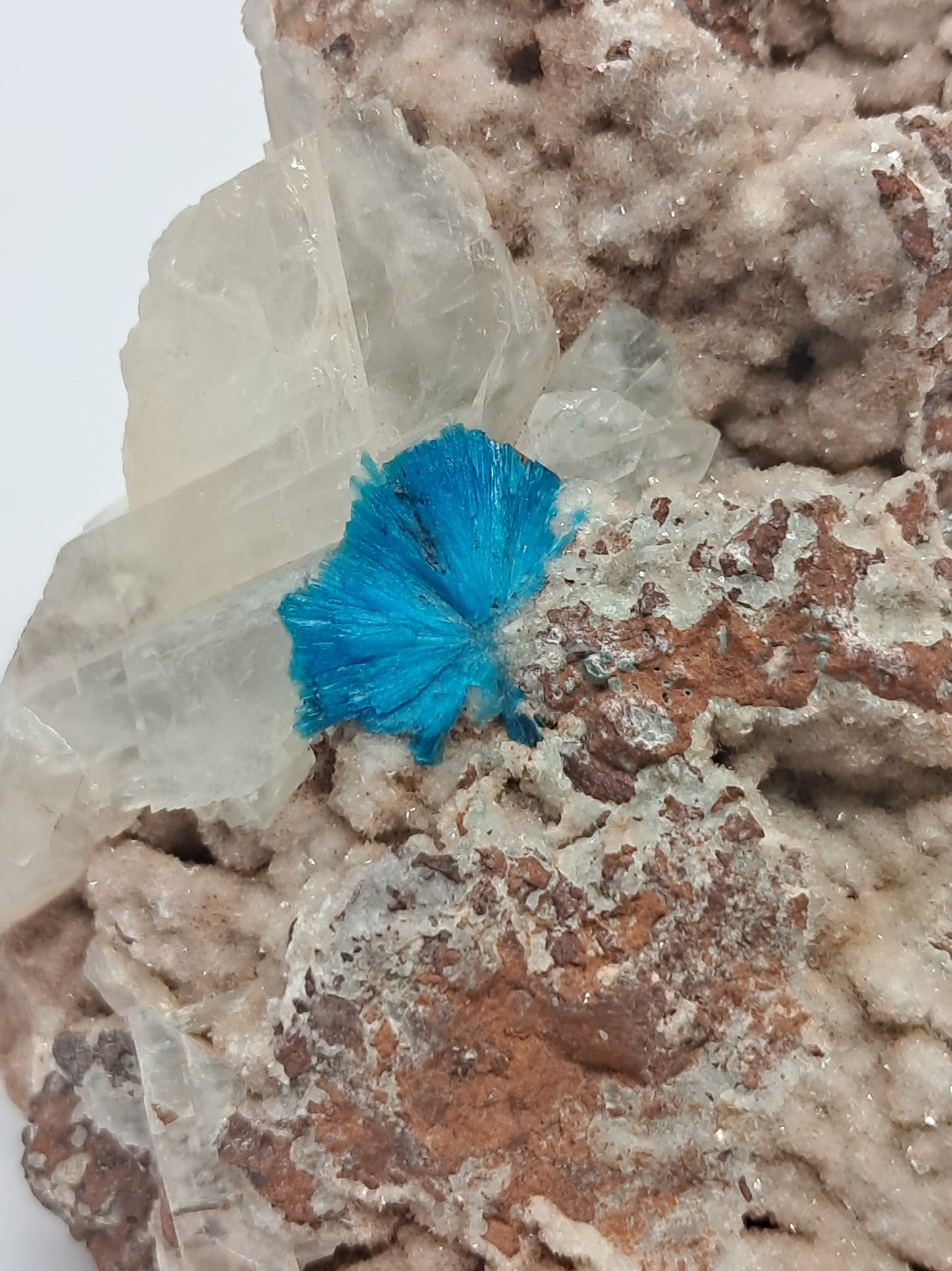 Cavansite and UV reactive Calcite on Heulandite (Non-precious) #CV28