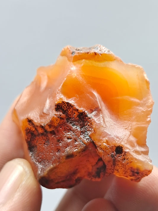 Cornalina en bruto (India) | Cristal natural | Ejemplar mineral n.° CRN10