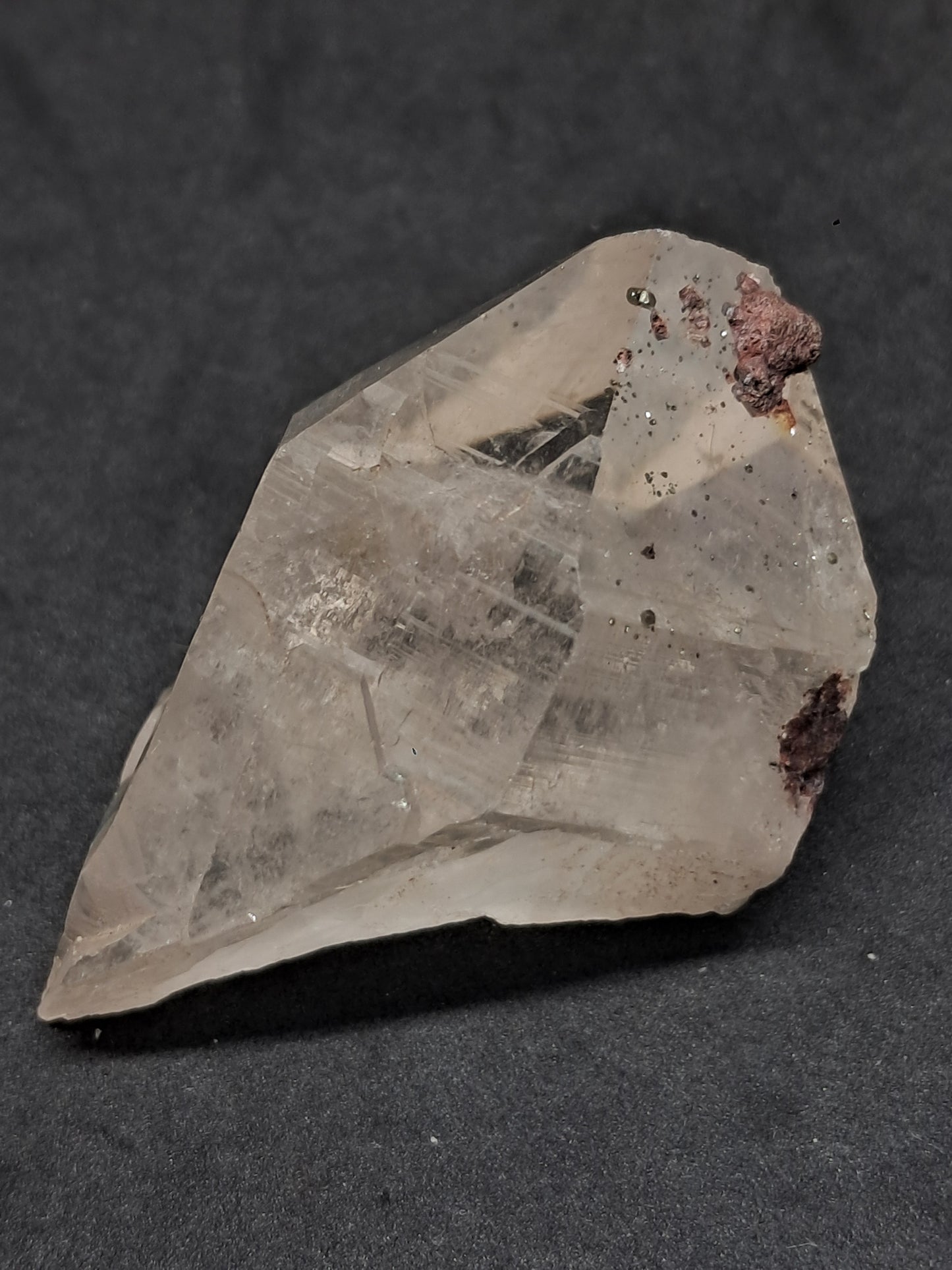Himalayan Quartz Crystal Point with Pyrite Inclusions | Natural Stone | Mineral Specimen #CH52