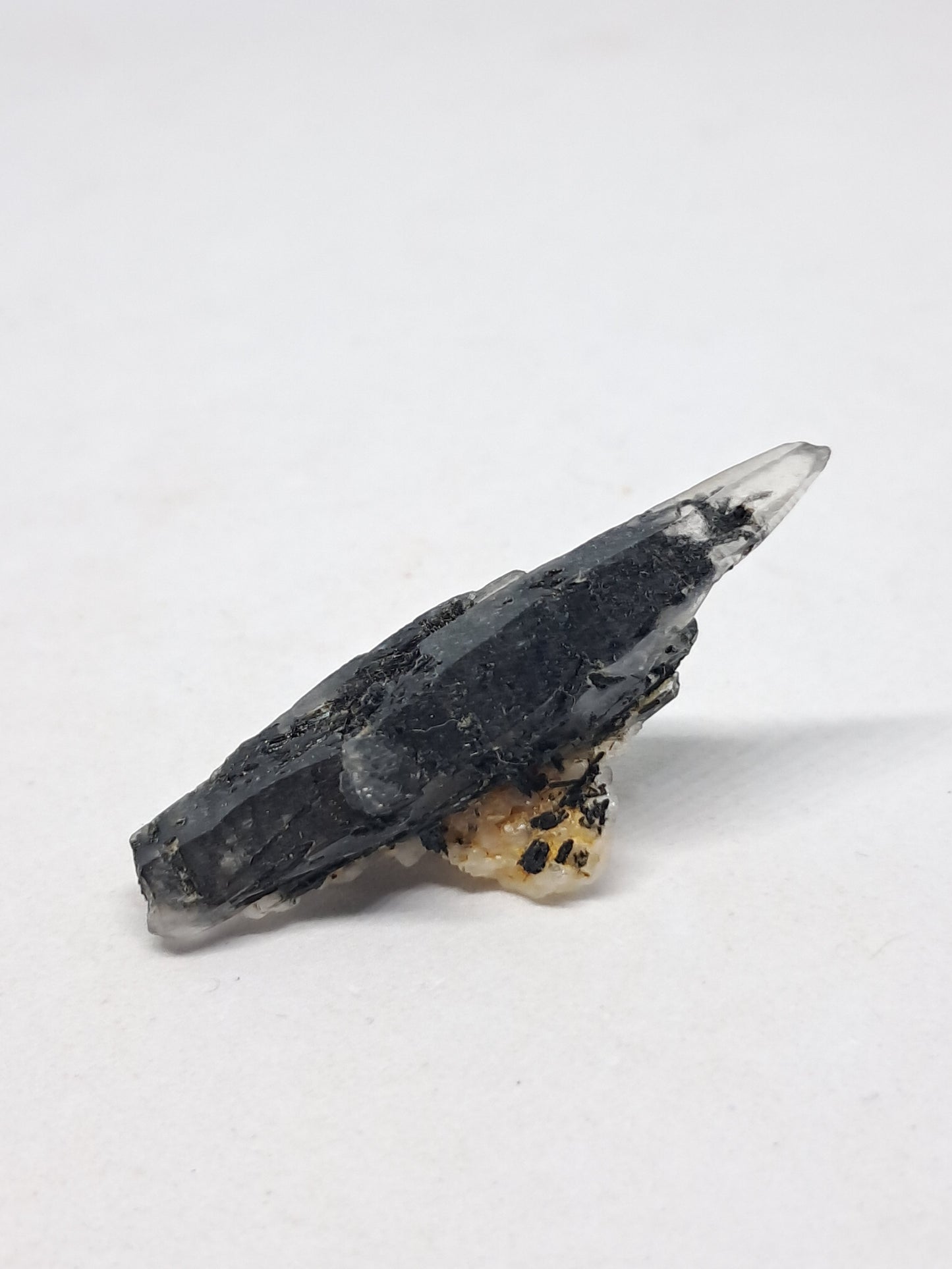 Tourmalinated Quartz Natural Crystal Point (Non-precious stone) #TQ22