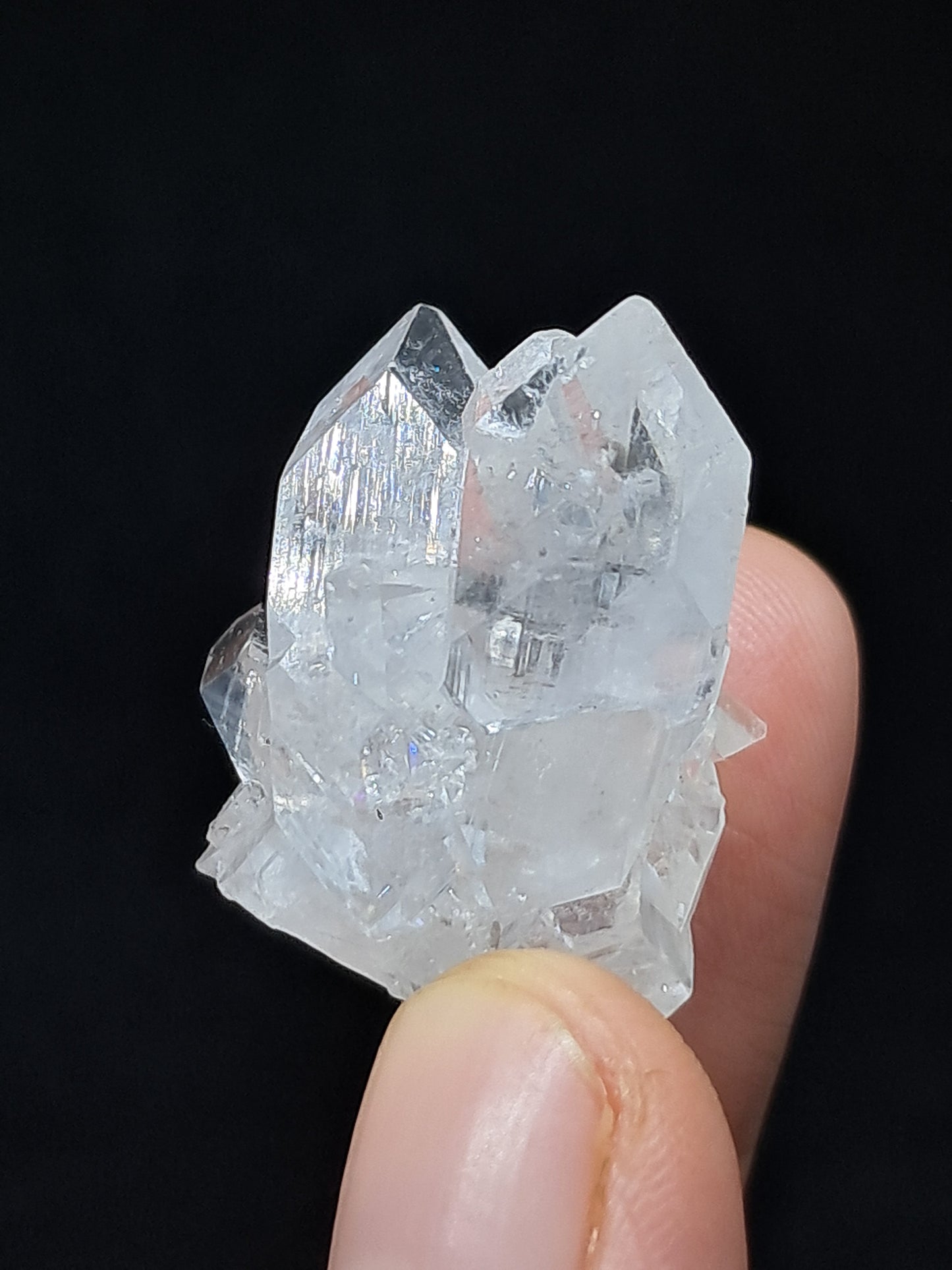 Clear Apophyllite Cluster (Ajanta) Natural Crystal | Mineral Specimen #AP53