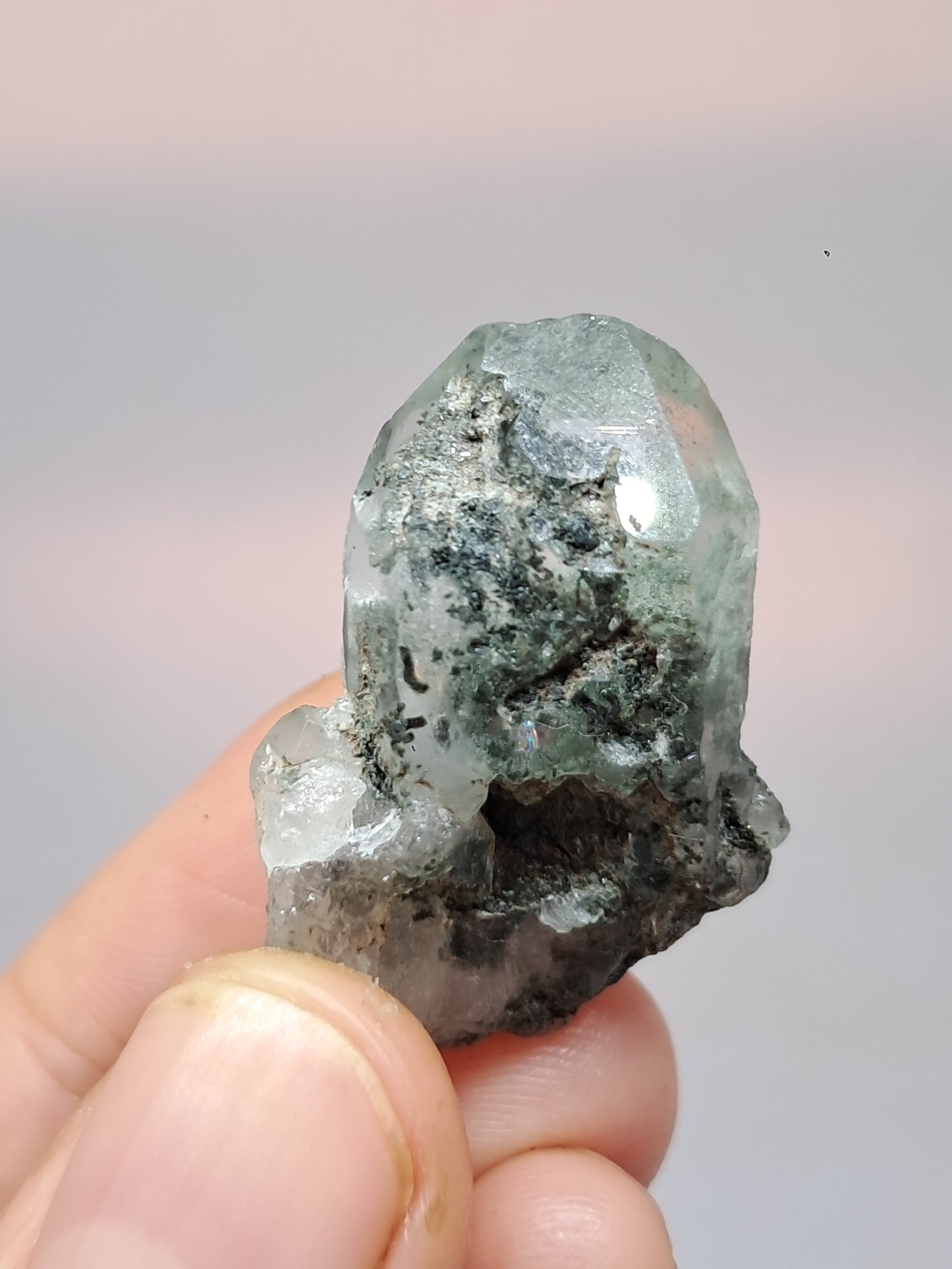 Chlorite Quartz (Kullu) Rough Stone | Natural Crystal Point | Mineral Specimen #CH49