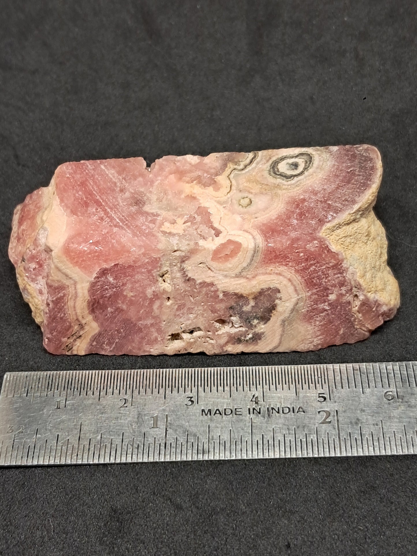 Rhodocrosite Rough Sliced (Argentina) Natural Stone | Rare Mineral #RHD5